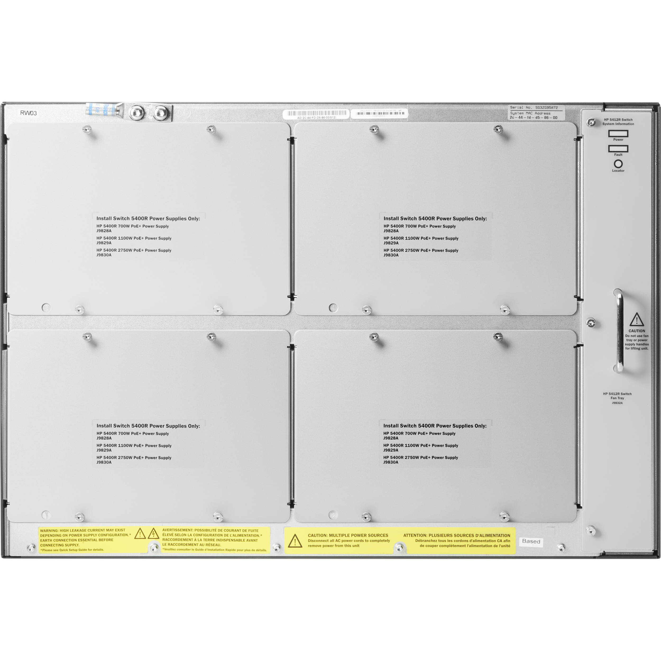 Aruba 5412R zl2 swtch — view 2