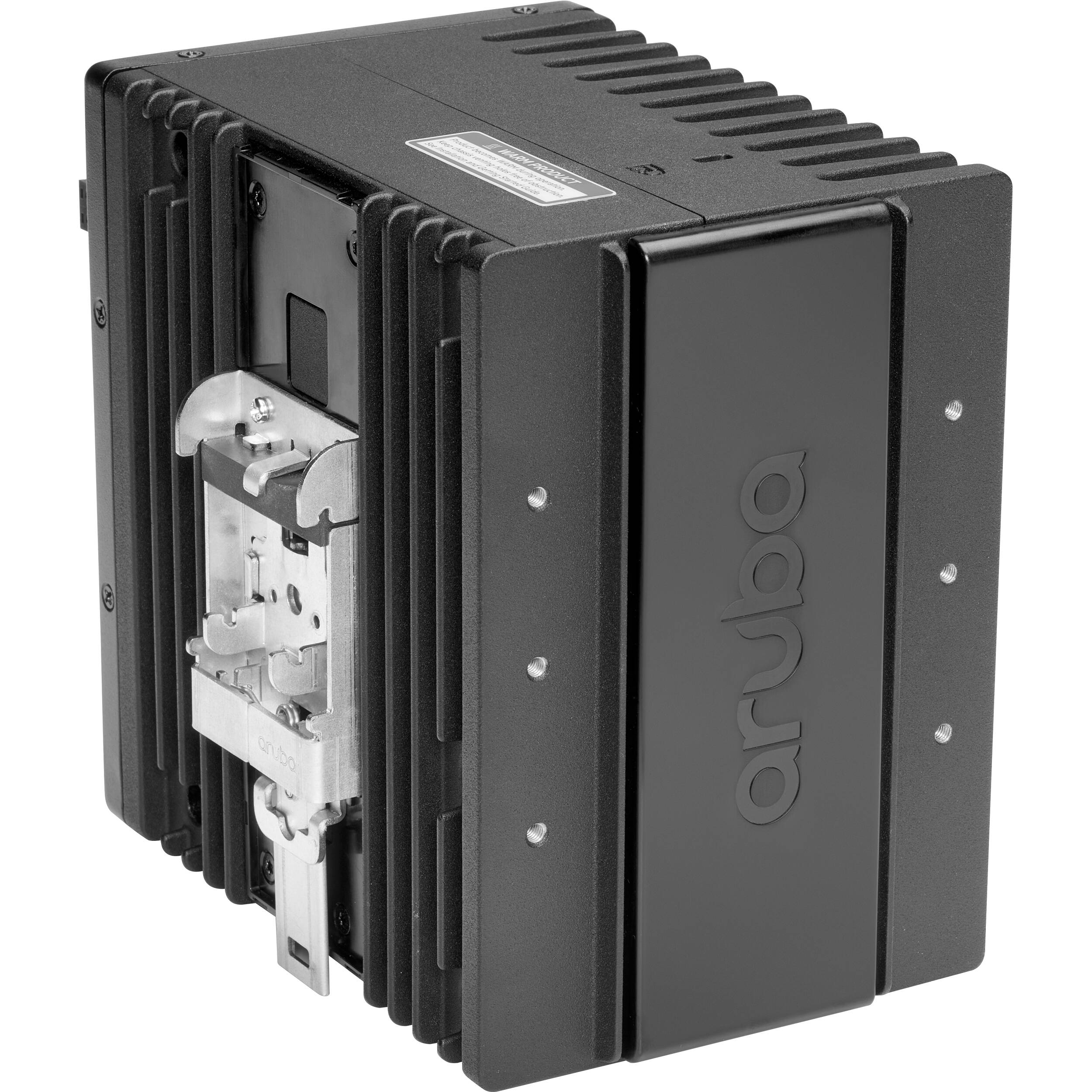 HPE Aruba 4100I industrial switch with 12 Gigabit PoE ports and 2 SFP+ uplinks — view 4