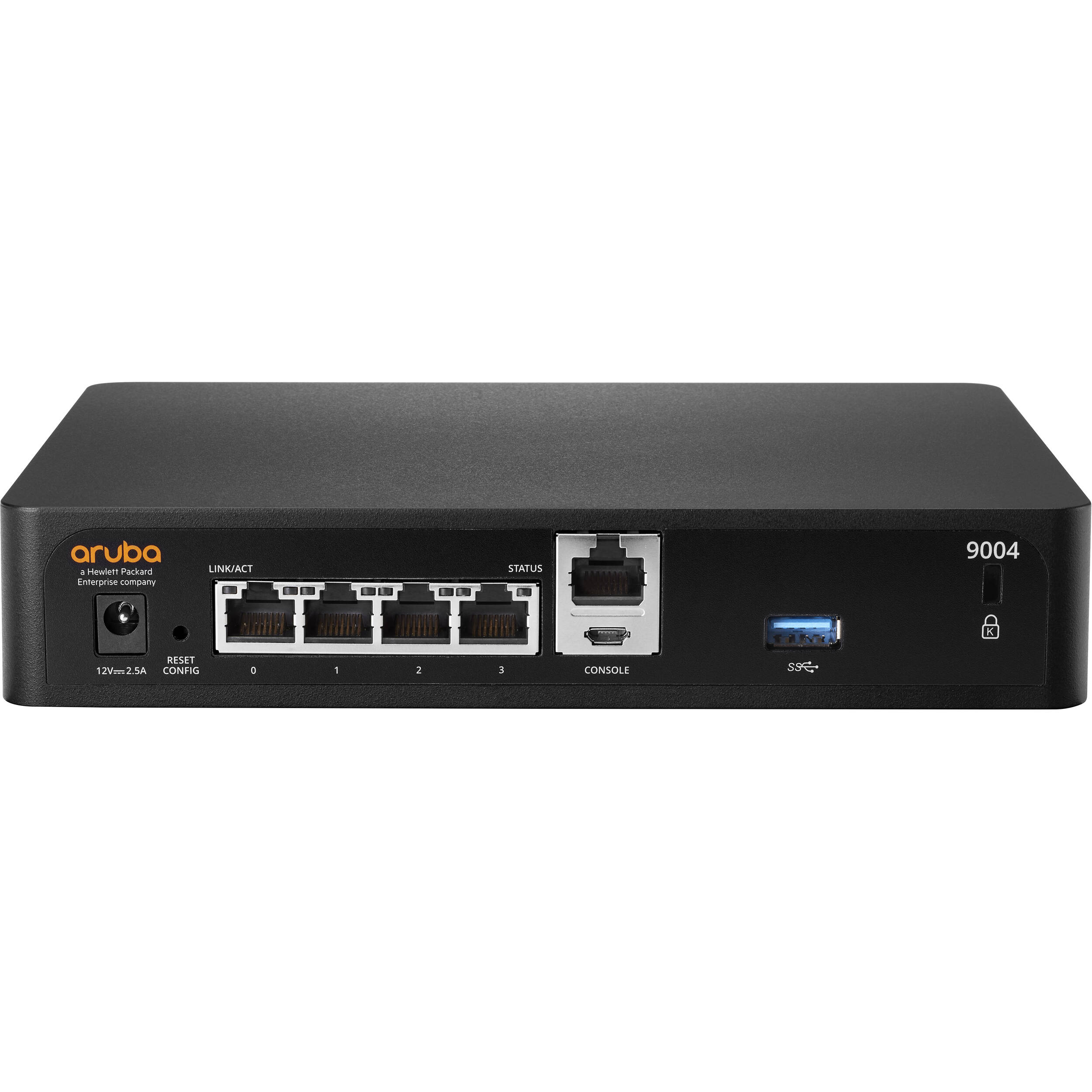 Aruba 9004 (US) Gateway with 4 ports and 1 GbE Ethernet for branch connectivity — view 3