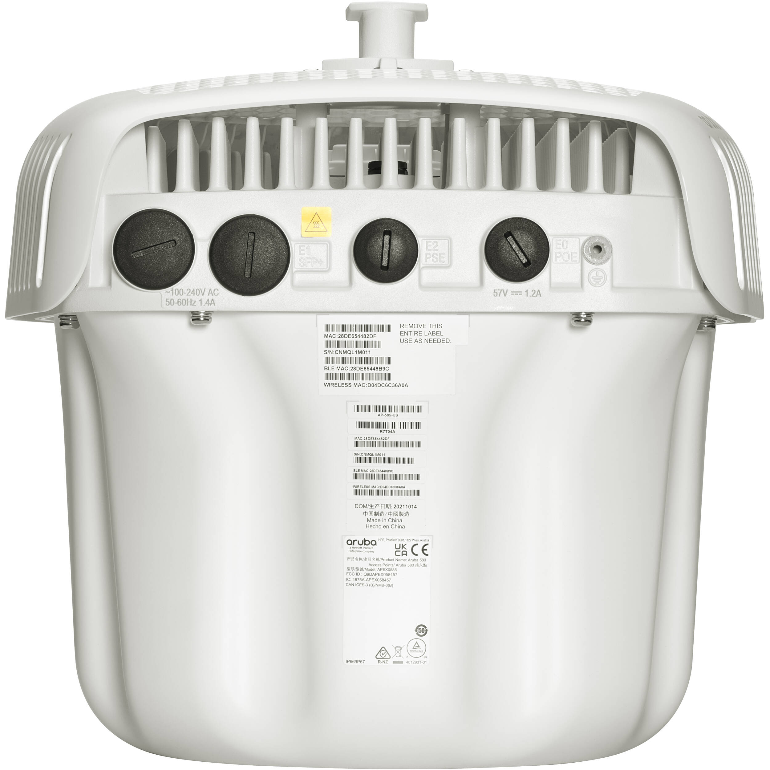 Aruba AP-585 unified outdoor access point for Wi‑Fi 6 enterprise coverage — view 2