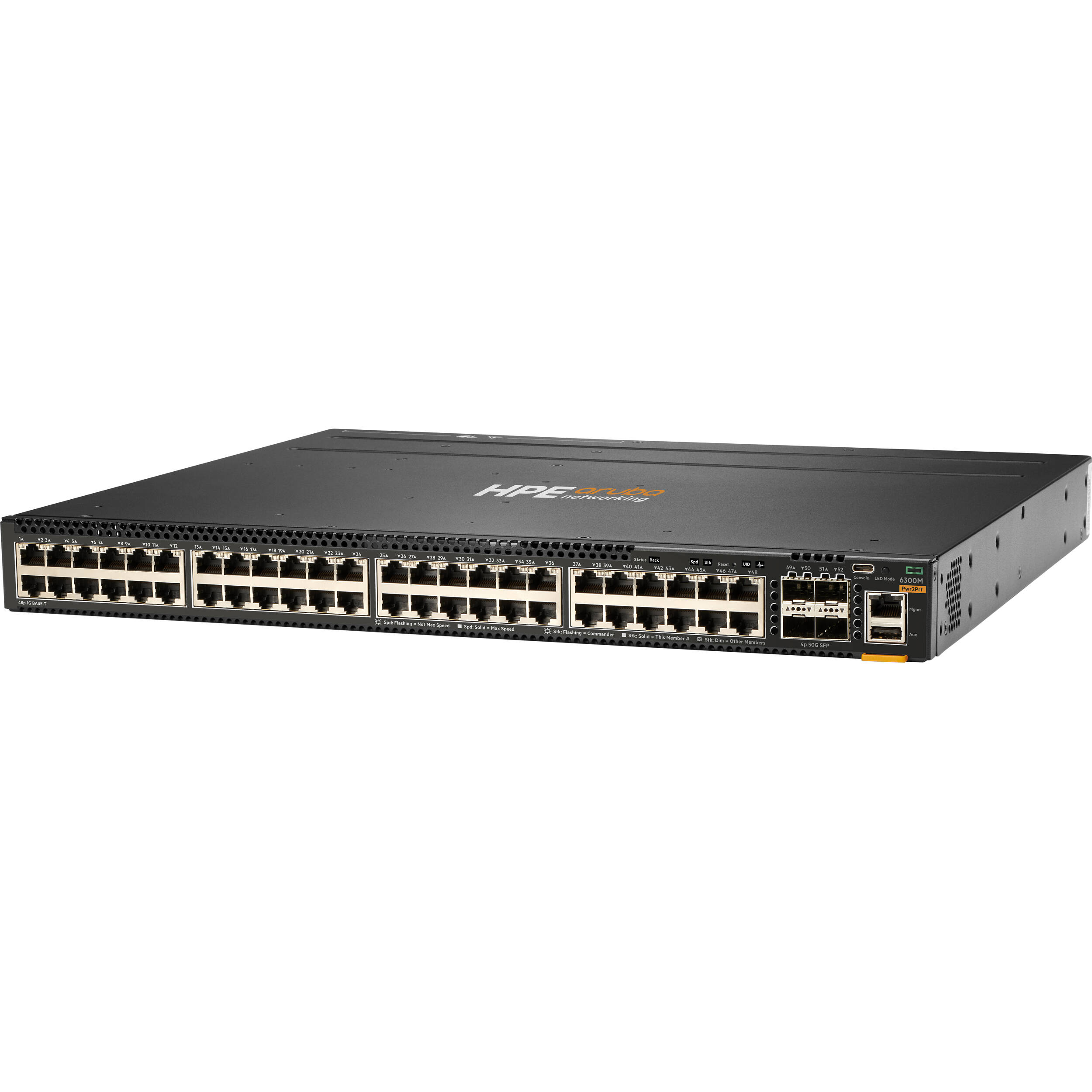 HPE ANW 6300L 48SR5 CL8/6 2L2P Layer 2 Gigabit switch with 48 ports — view 2