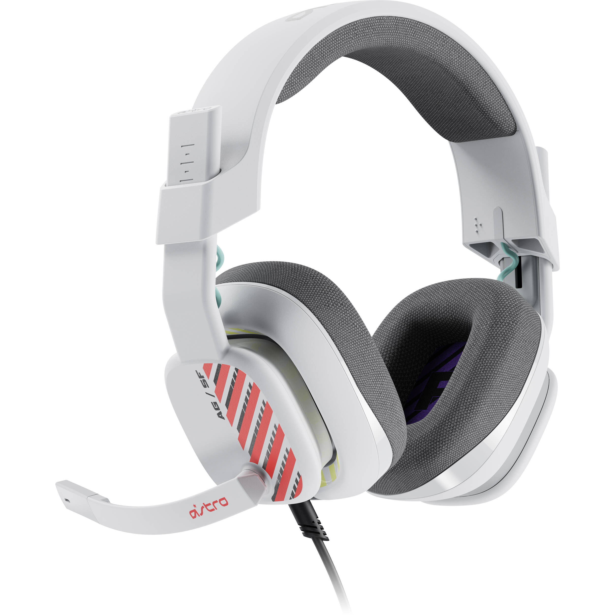 White Logitech ASTRO A10 Gen 2 wired gaming headset for Xbox, PlayStation, PC, and Nintendo Switch — view 2