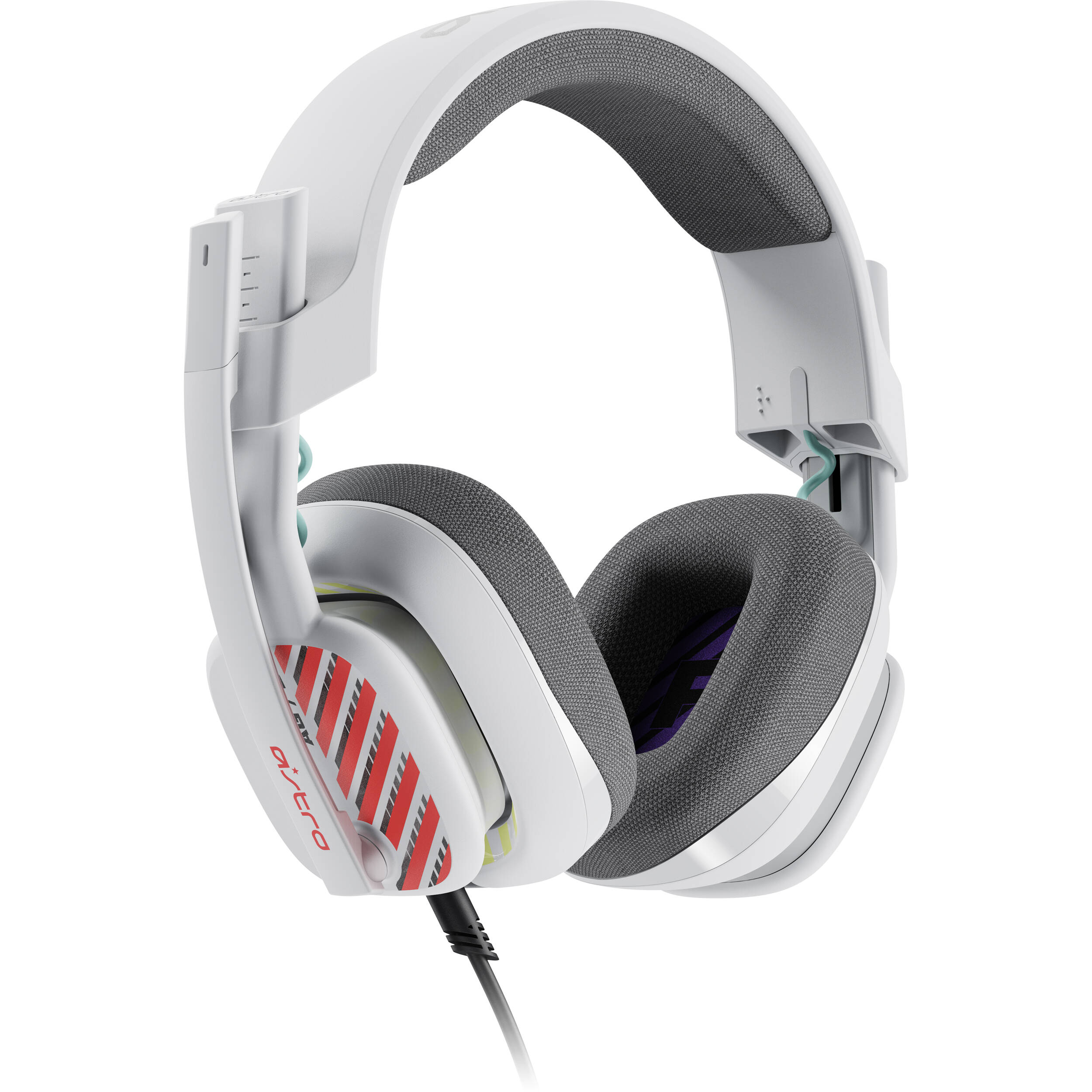 White Logitech ASTRO A10 Gen 2 wired gaming headset for Xbox, PlayStation, PC, and Nintendo Switch — view 3