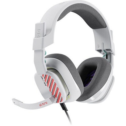 Logitech A10 G2 wired PlayStation gaming headset in white with boom microphone — view 2