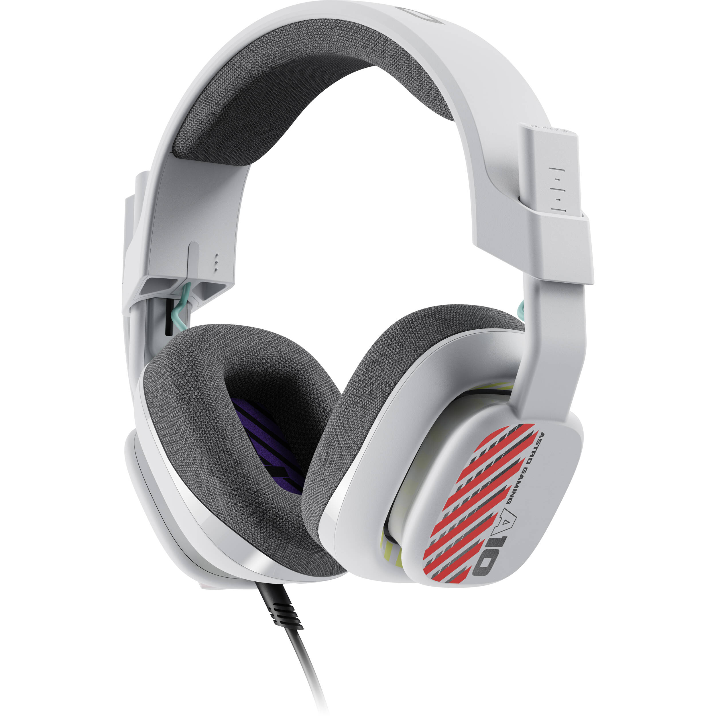 Logitech A10 G2 wired PlayStation gaming headset in white with boom microphone — view 5