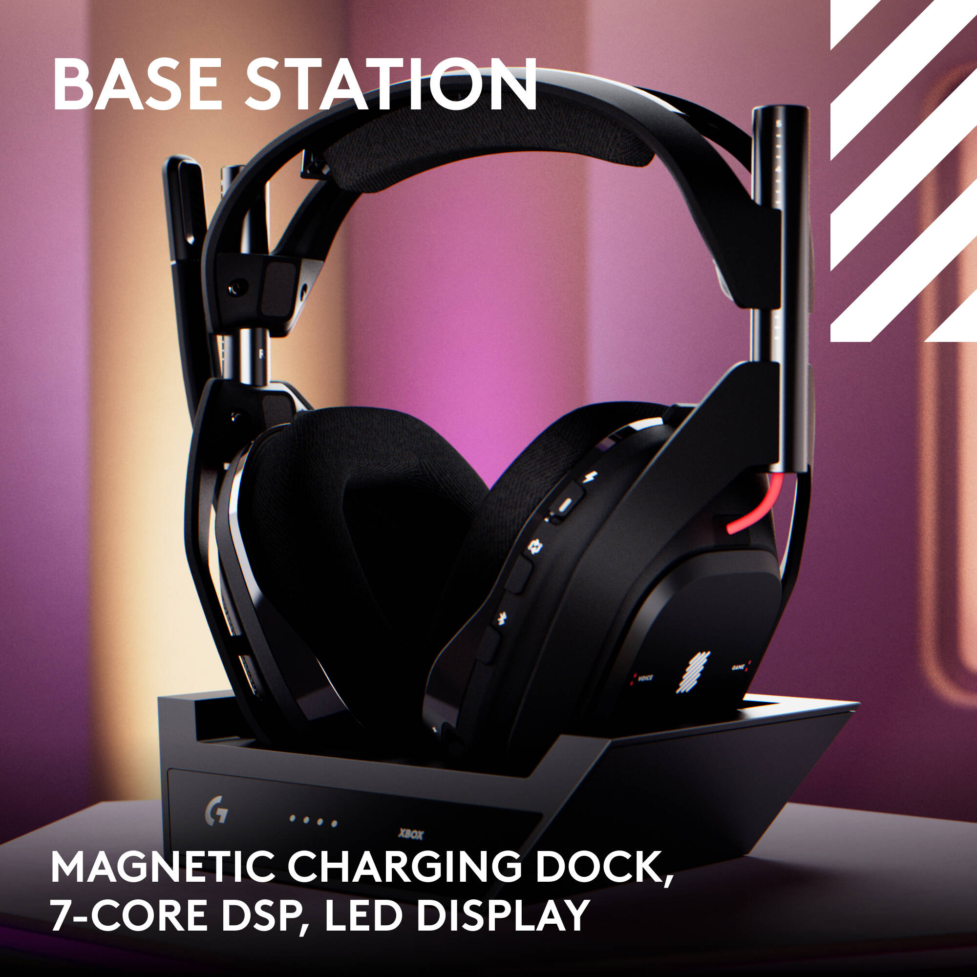 Logitech G A50 Gen5 Black wireless binaural over-ear headset with integrated microphone — view 10