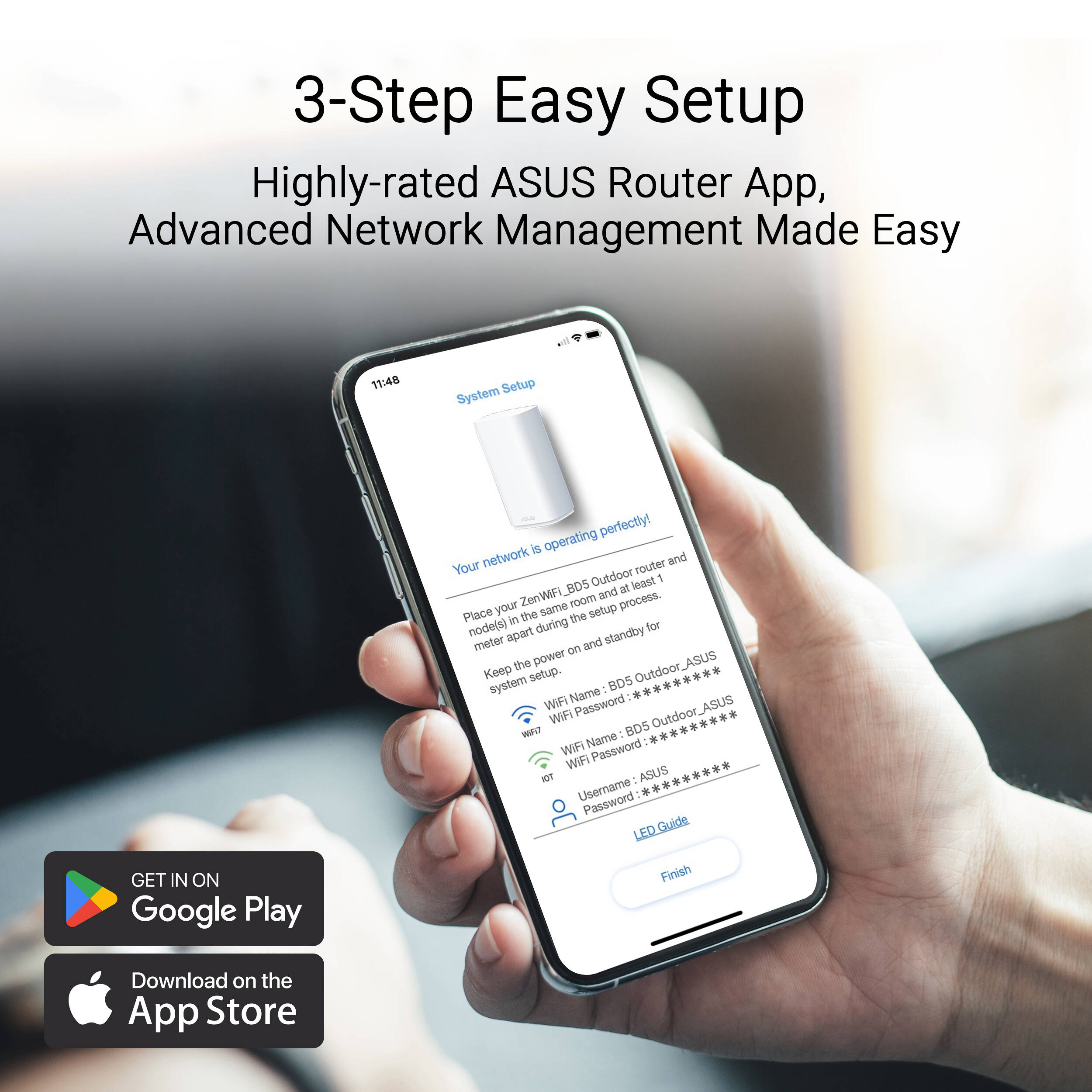 ASUS BD5 Outdoor (W-1-PK) outdoor access point for extending Wi-Fi coverage outdoors — view 14