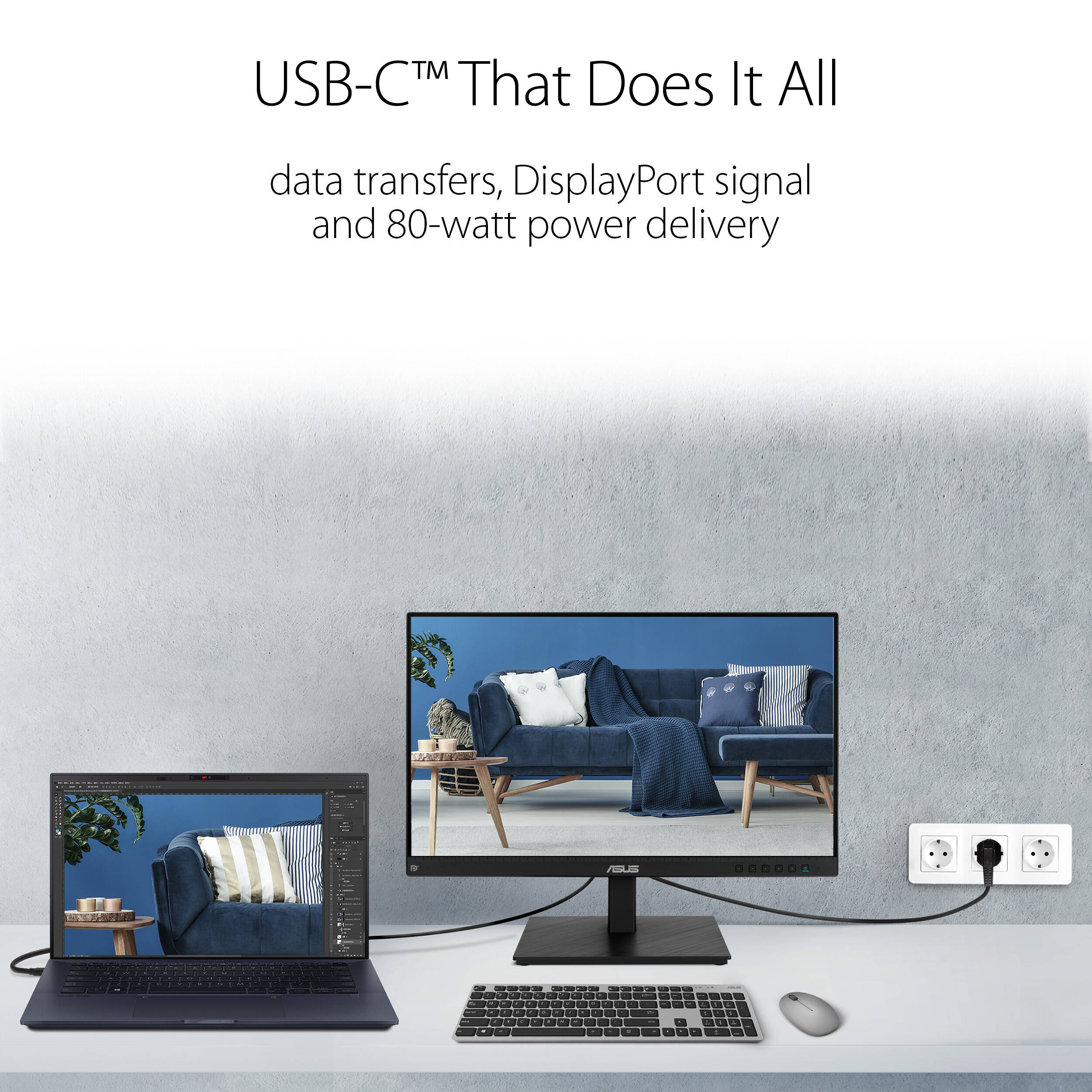 ASUS BE24ECSBT 23.8-inch Full HD IPS touch monitor with 10-point multi-touch — view 14