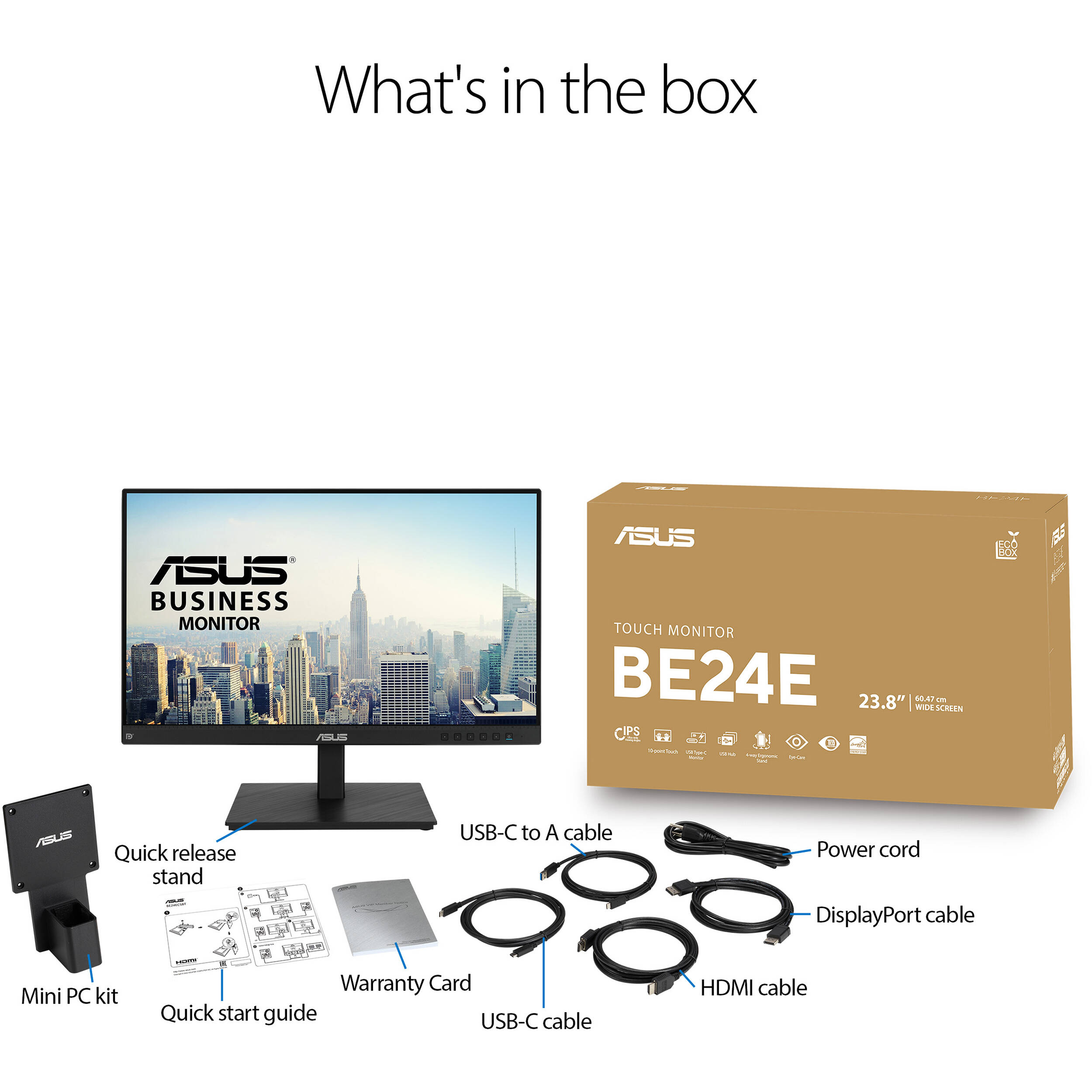 ASUS BE24ECSBT 23.8-inch Full HD IPS touch monitor with 10-point multi-touch — view 18