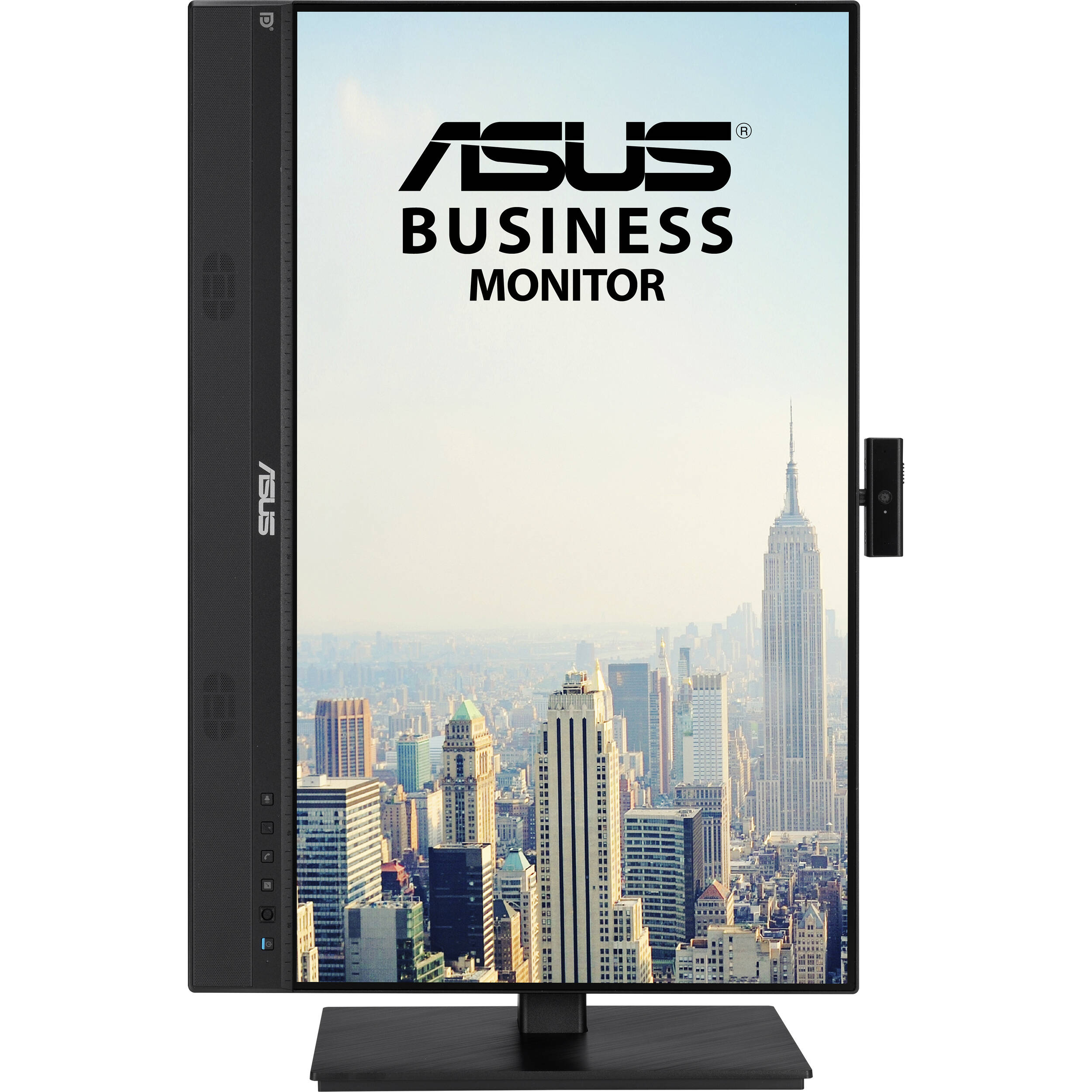 ASUS BE24ECSNK 23.8-inch Full HD IPS monitor with built-in webcam, microphone, USB-C docking, and height-adjustable stand — view 6