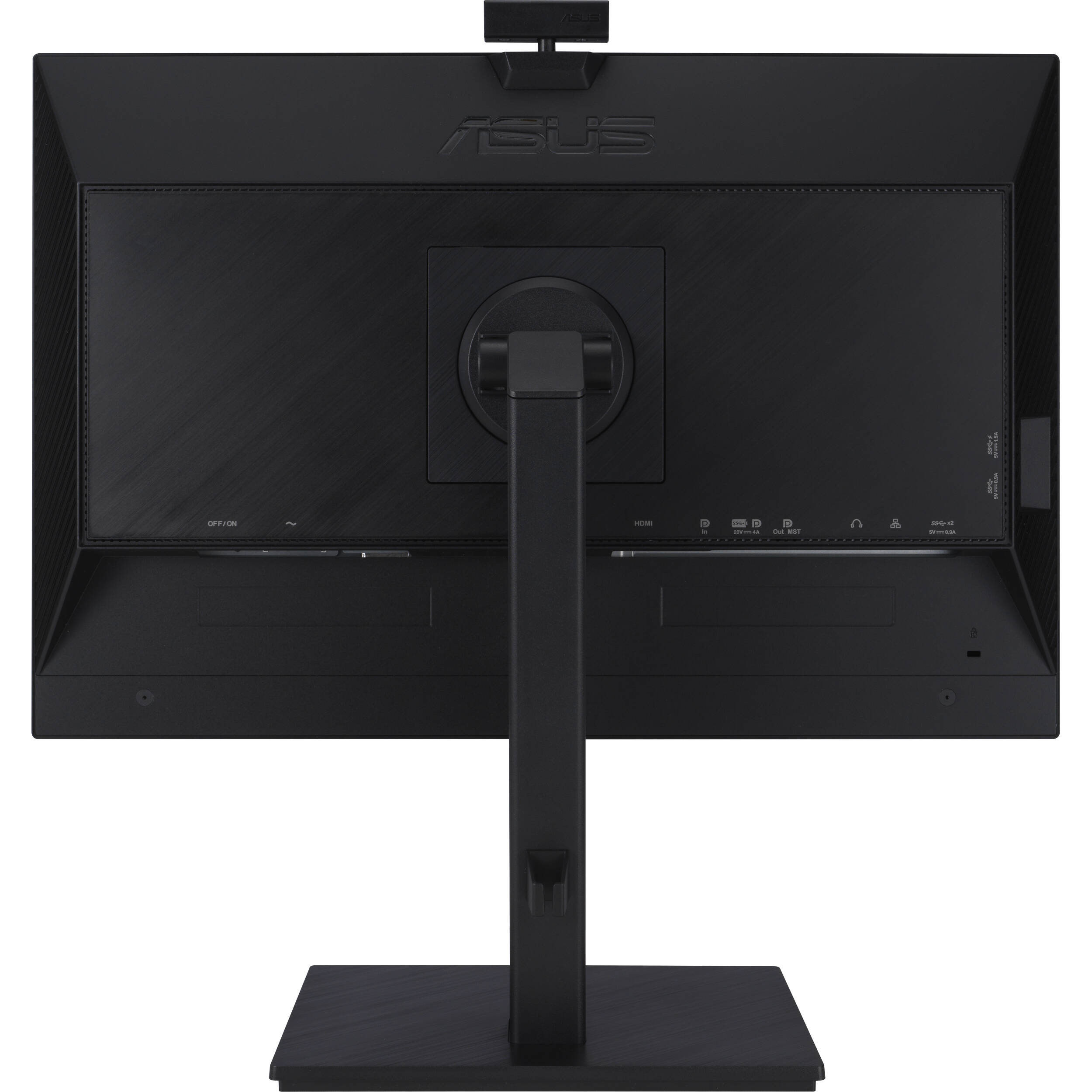 ASUS BE24ECSNK 23.8-inch Full HD IPS monitor with built-in webcam, microphone, USB-C docking, and height-adjustable stand — view 7