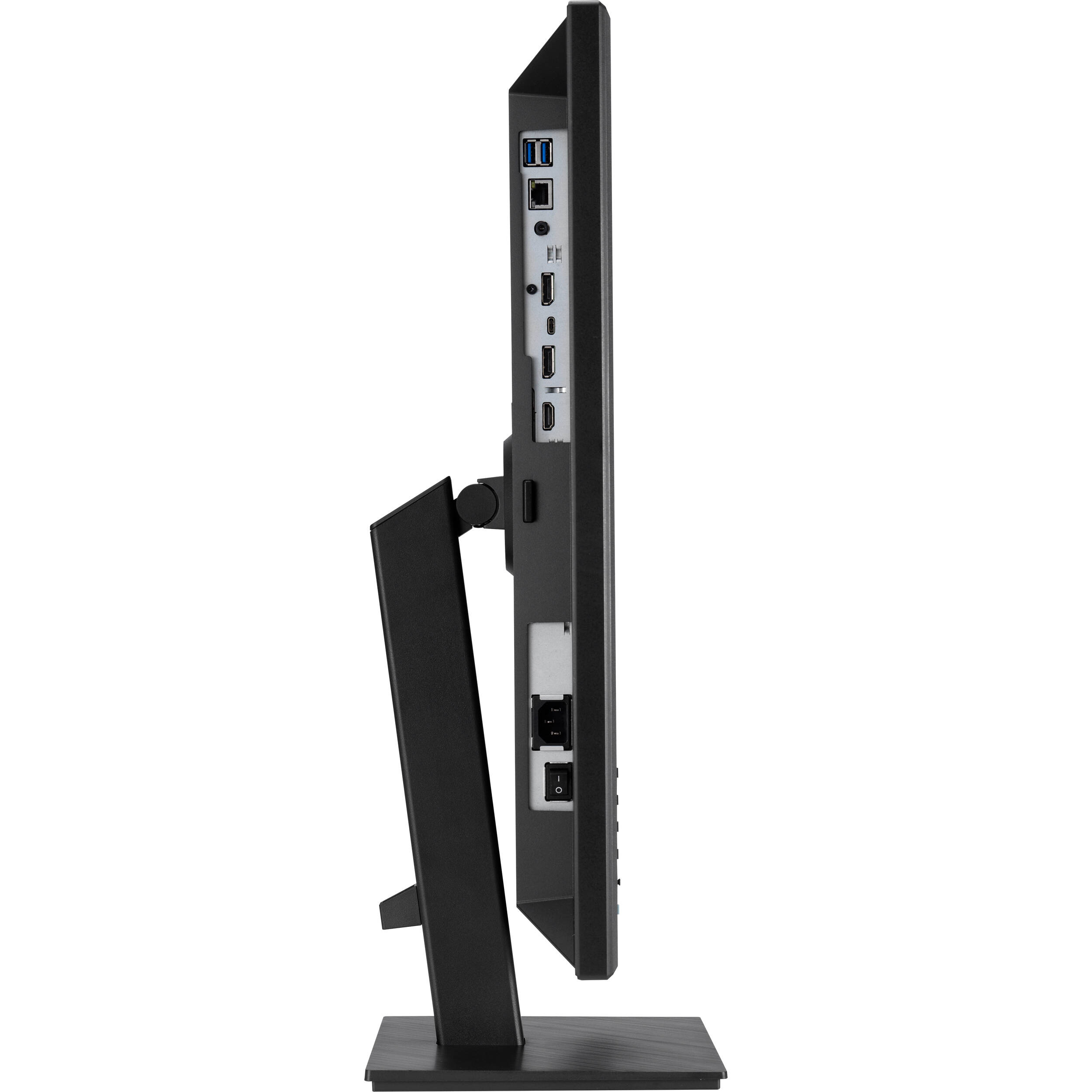 ASUS BE24ECSNK 23.8-inch Full HD IPS monitor with built-in webcam, microphone, USB-C docking, and height-adjustable stand — view 8