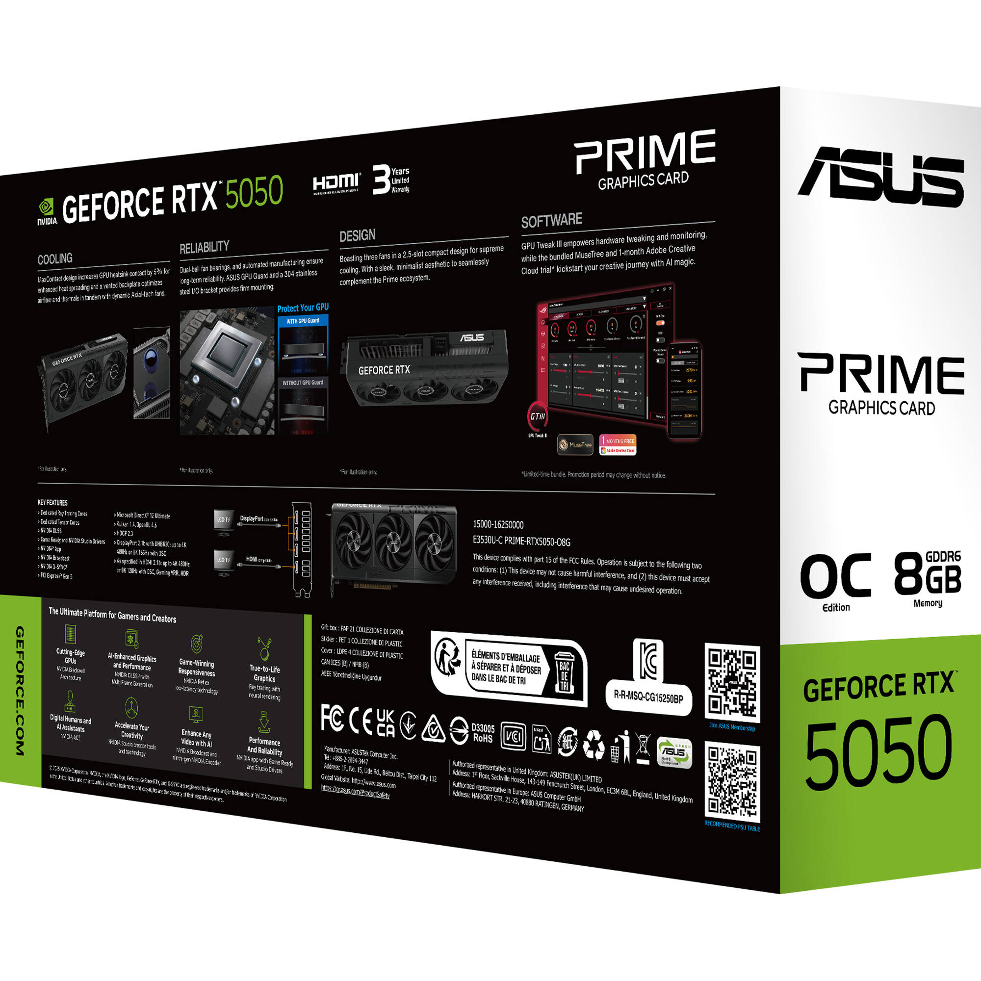 ASUS Dual GeForce RTX 5050 8G 8 GB dual-fan compact 2-slot graphics card — view 17