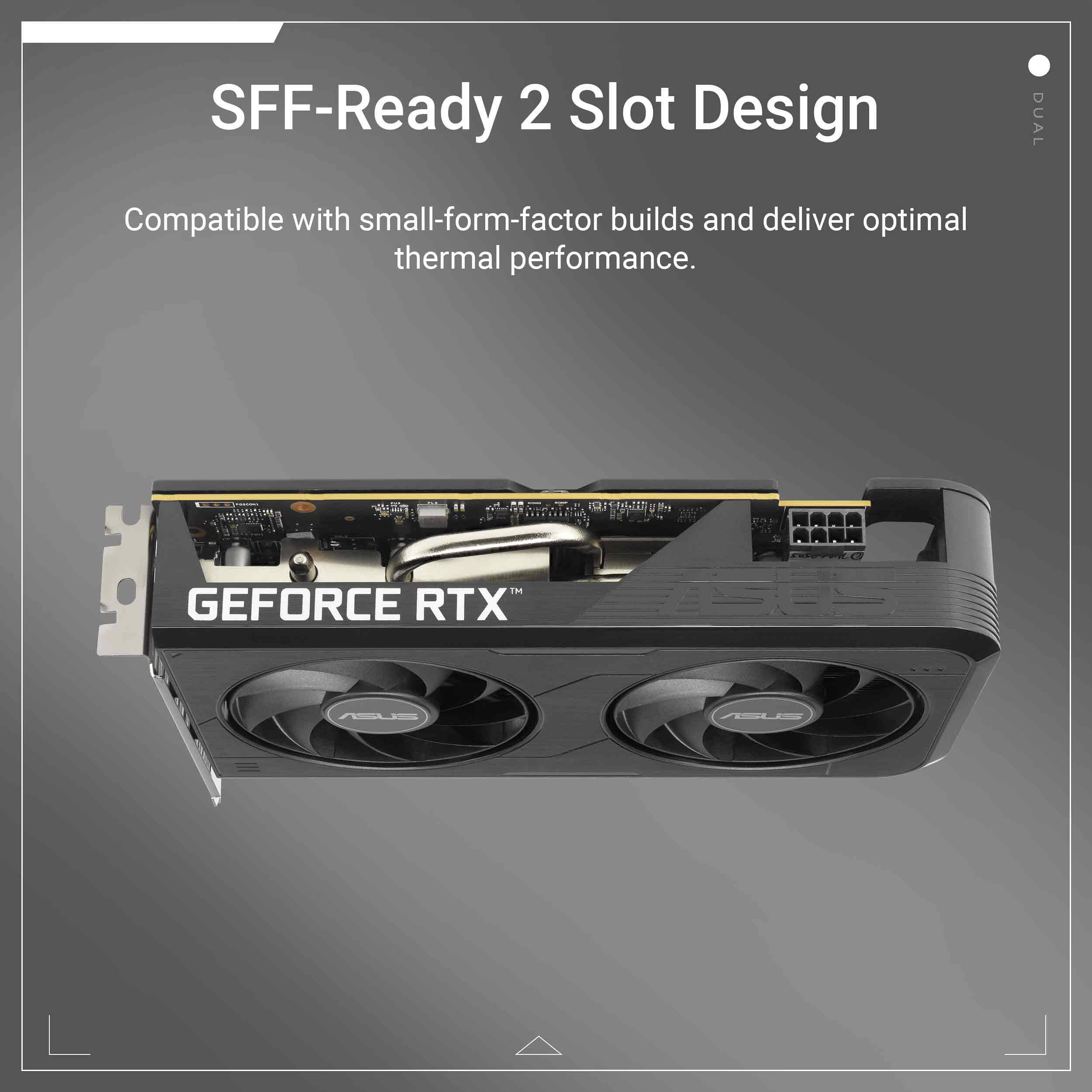 ASUS Dual GeForce RTX 5050 O8G 8 GB dual-fan 2-slot graphics card — view 17