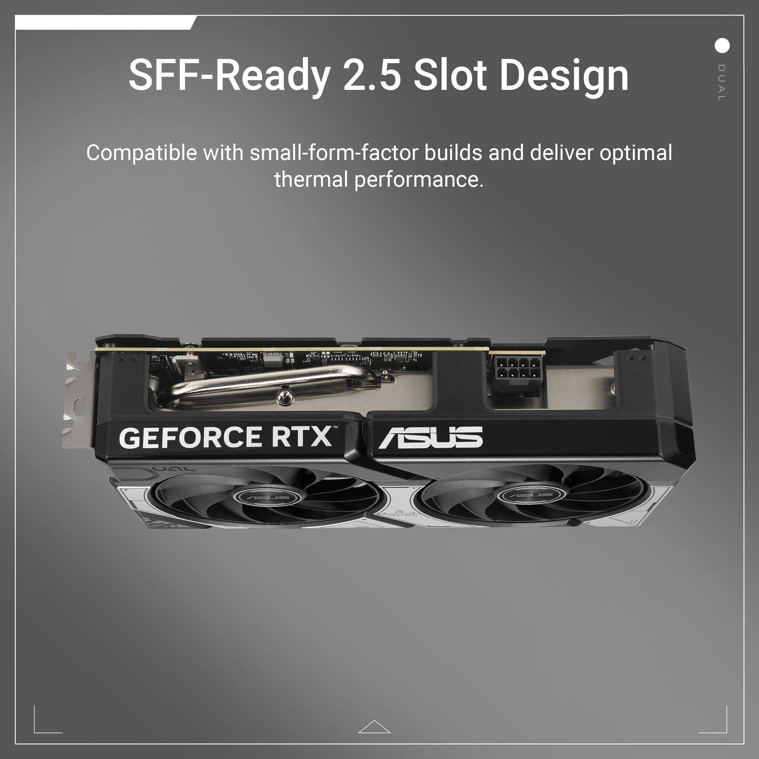 ASUS Dual GeForce RTX 5060 8GB GDDR7 OC Edition graphics card with dual-fan cooling — view 15