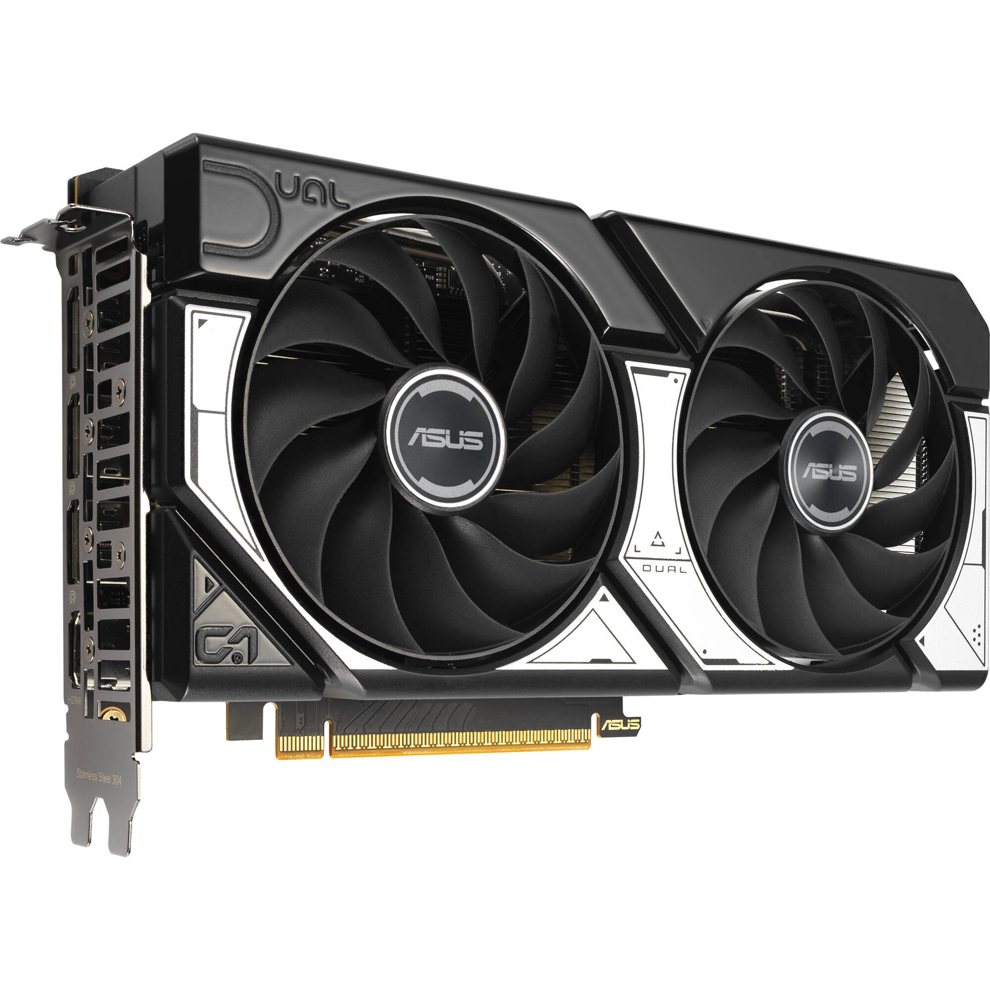 ASUS Dual GeForce RTX 5060 8GB GDDR7 OC Edition graphics card with dual-fan cooling — view 3