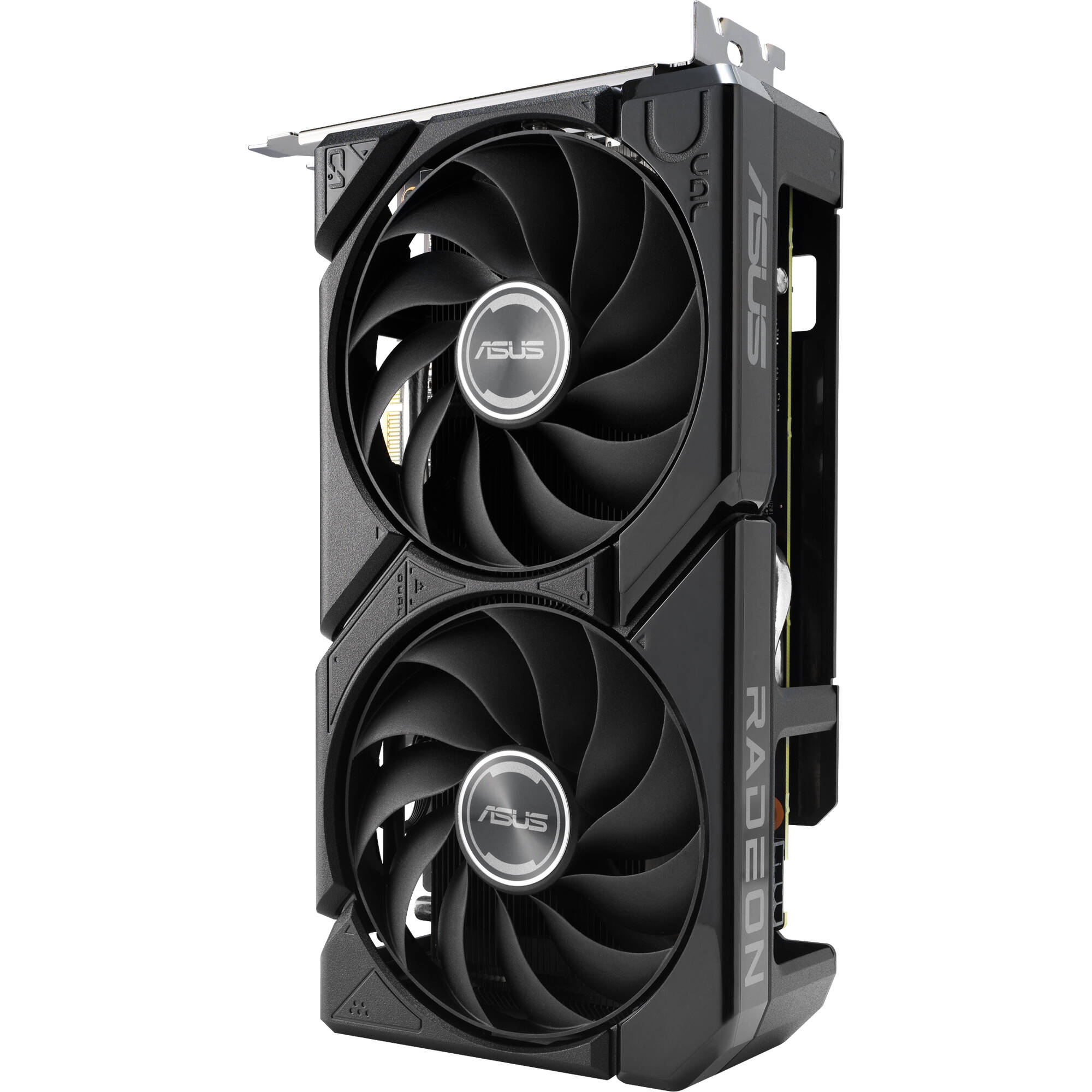 ASUS Dual Radeon RX 9060 XT 8GB GDDR6 graphics card with dual fans and 2.5-slot cooler — view 7