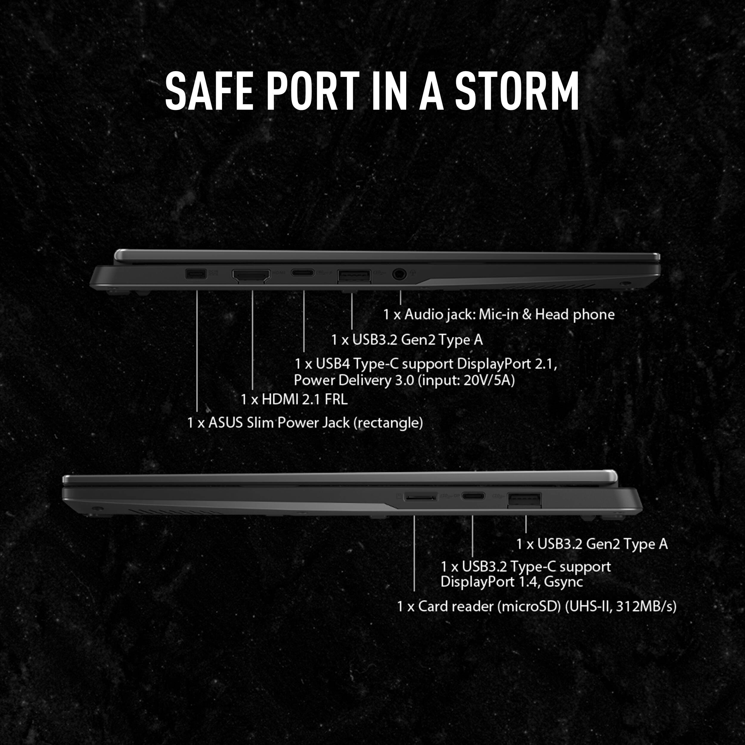 ASUS TUF Gaming 14-inch laptop in gray with WQXGA display and RTX graphics — view 25