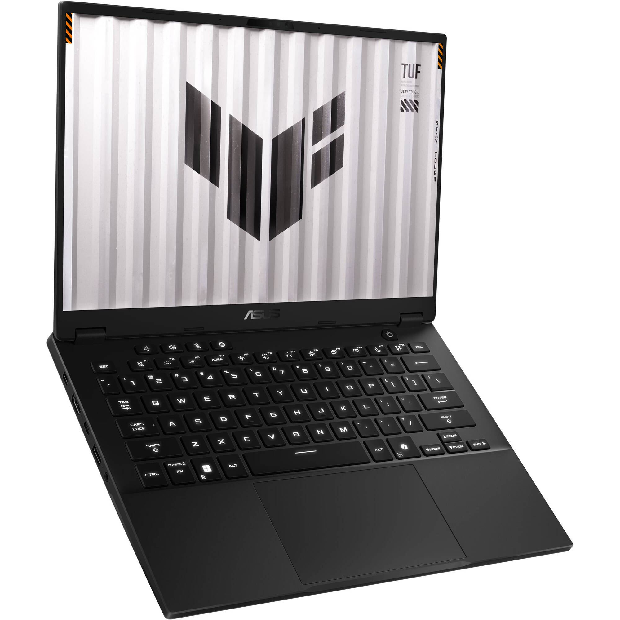 ASUS TUF Gaming 14-inch laptop in gray with WQXGA display and RTX graphics — view 6