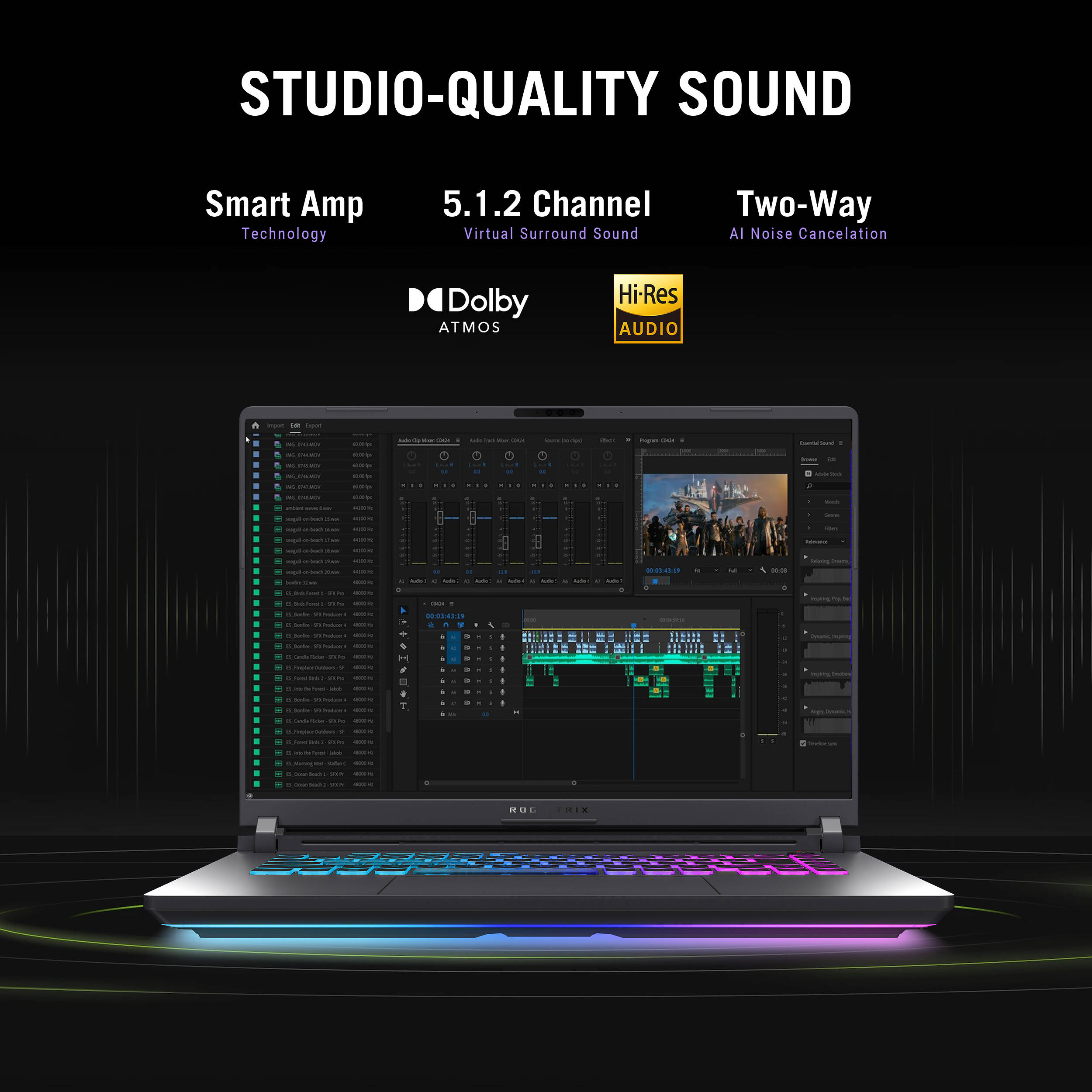 ASUS ROG Strix 16-inch gray gaming laptop with Intel Core i9, RTX 5060, 16 GB RAM, and 1 TB SSD — view 15
