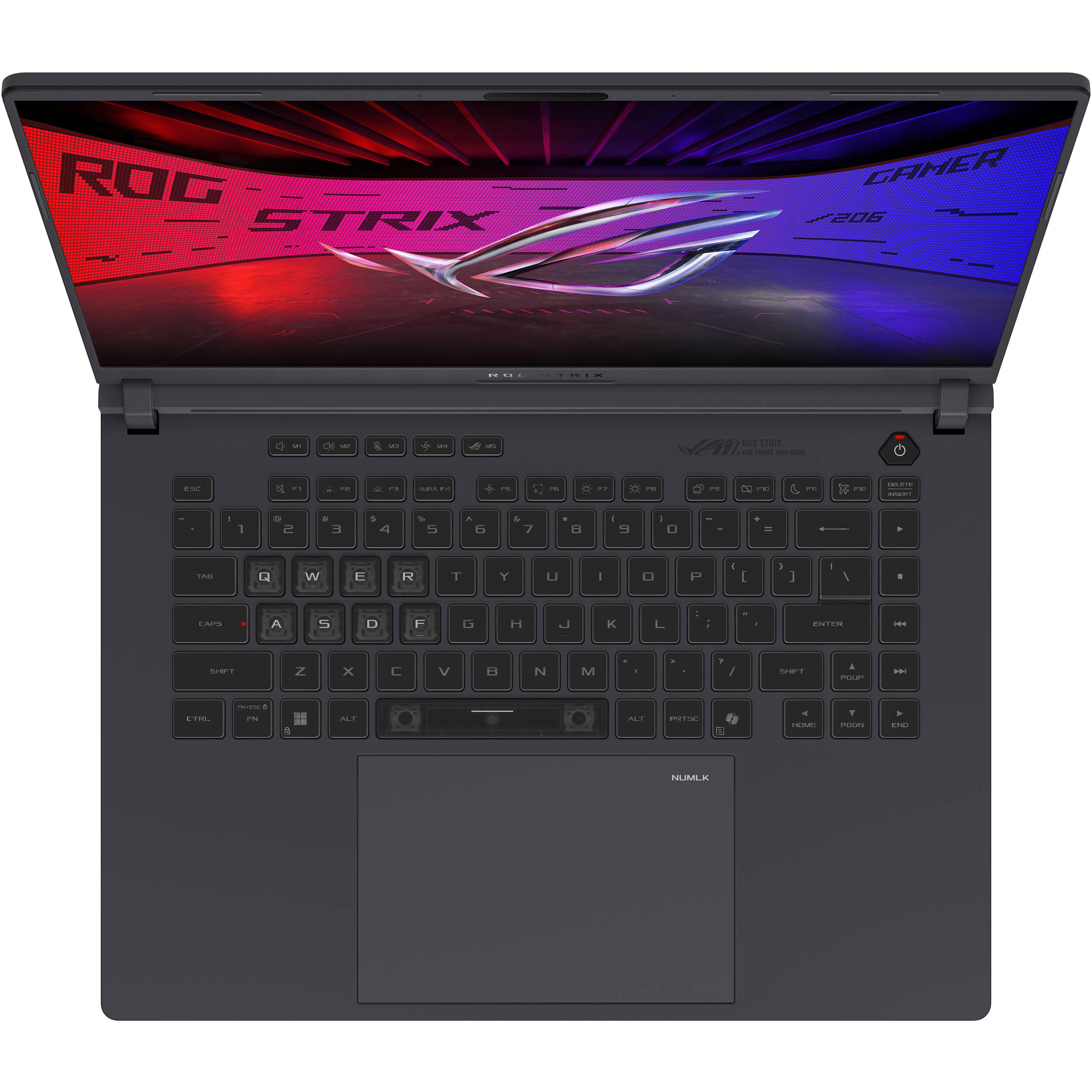 ASUS ROG Strix 16-inch gray gaming laptop with Intel Core i9, RTX 5060, 16 GB RAM, and 1 TB SSD — view 4