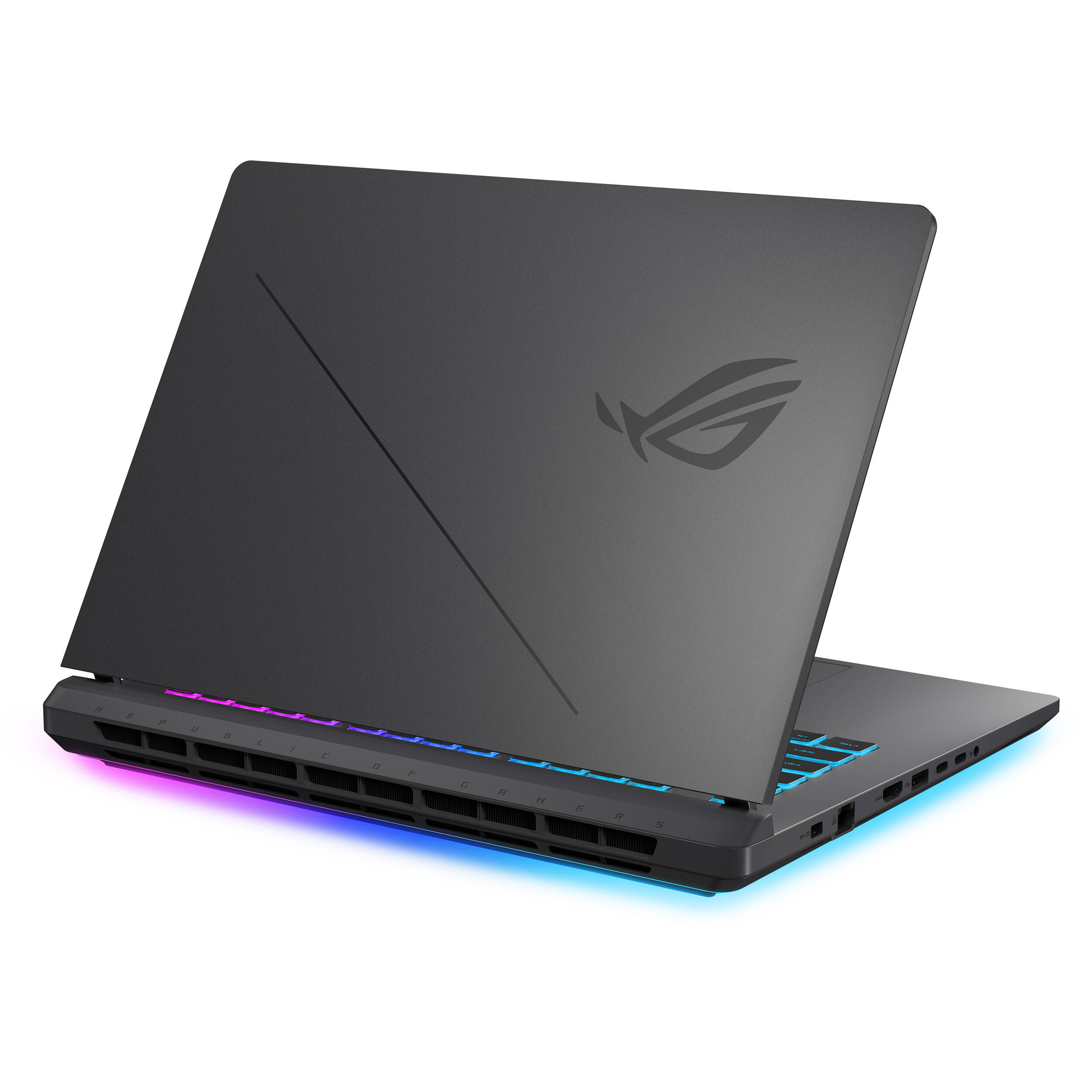 ASUS ROG Strix 16-inch gray gaming laptop with Intel Core i9, RTX 5060, 16 GB RAM, and 1 TB SSD — view 7