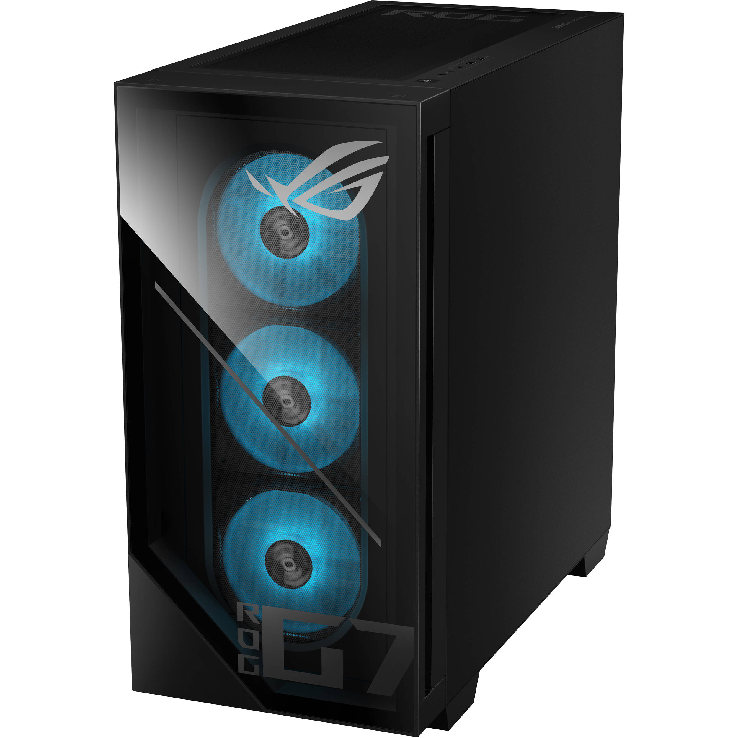 ASUS G Series black desktop tower with Core Ultra 7 265F, RTX 5070, 16 GB RAM, and 1 TB SSD — view 10