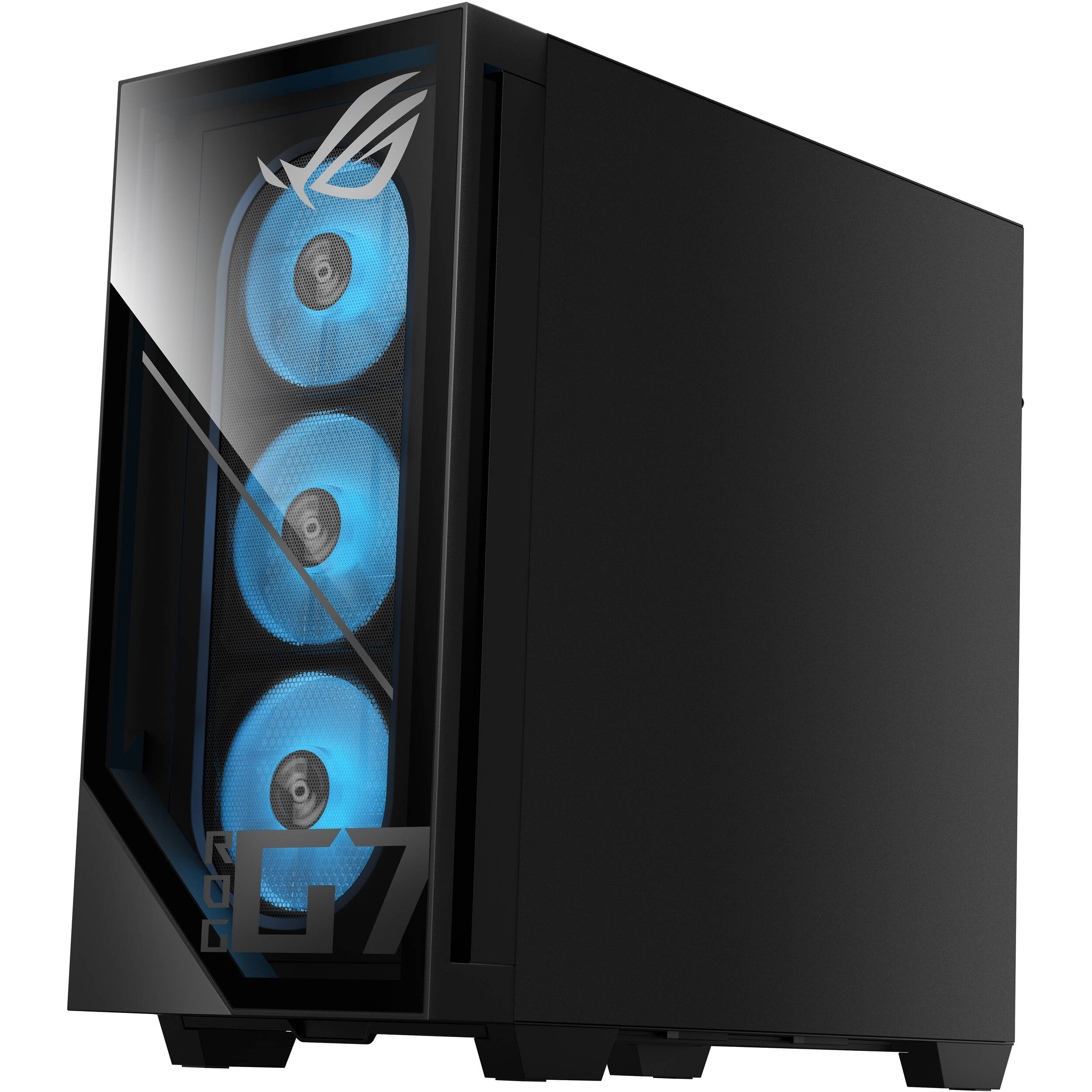 ASUS G Series black desktop tower with Core Ultra 7 265F, RTX 5070, 16 GB RAM, and 1 TB SSD — view 4