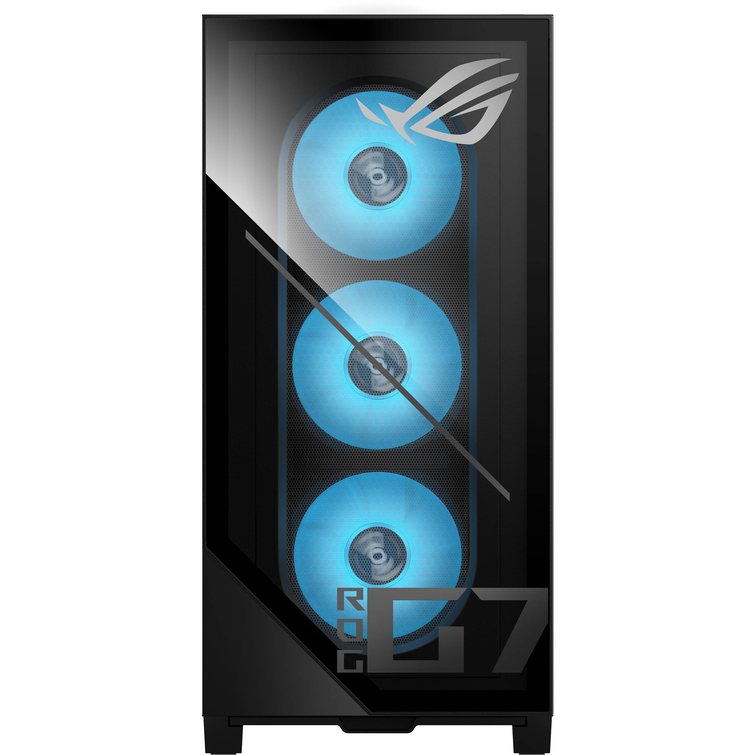 ASUS G Series black desktop tower with Core Ultra 7 265F, RTX 5070, 16 GB RAM, and 1 TB SSD — view 7