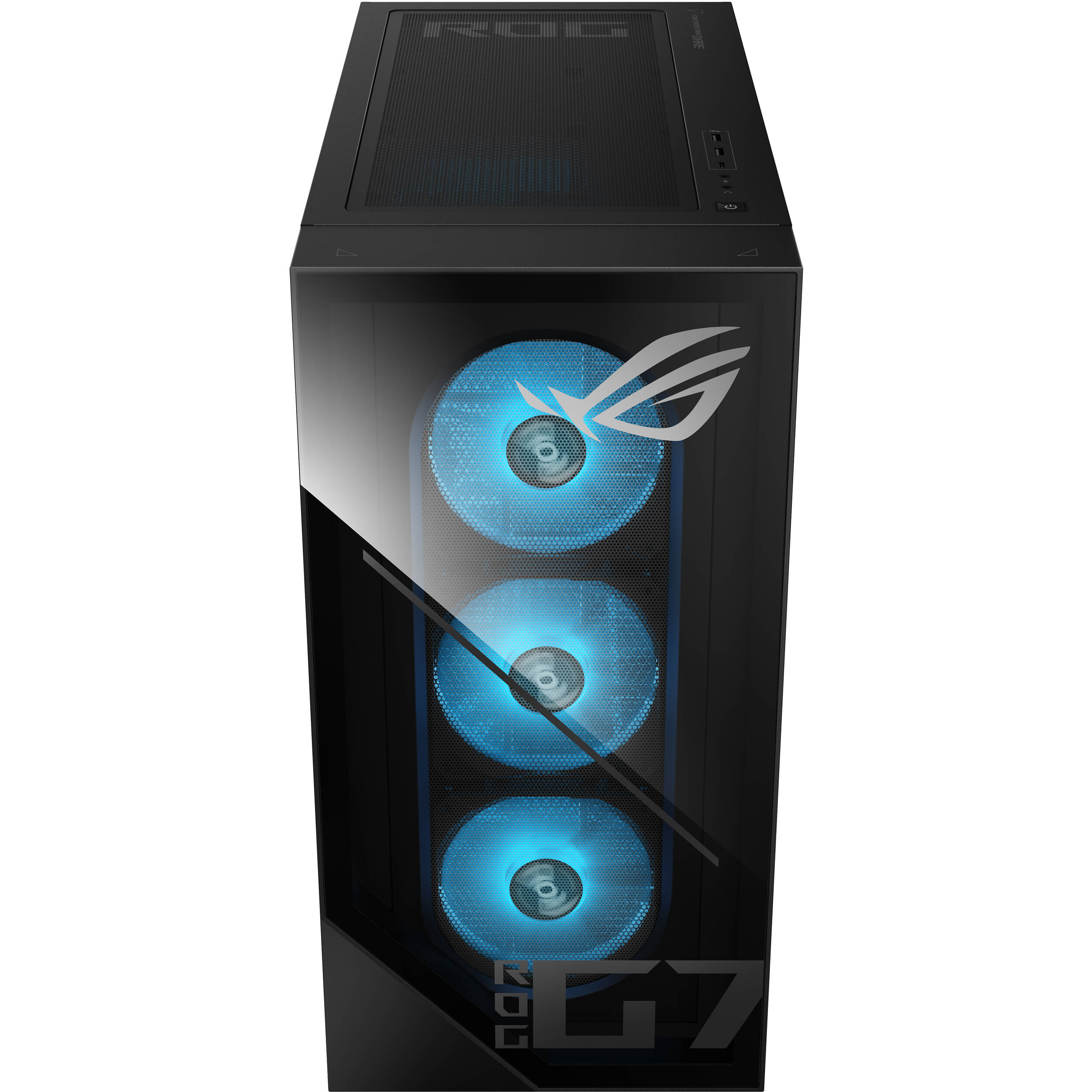 ASUS G Series black desktop tower with Core Ultra 7 265F, RTX 5070, 16 GB RAM, and 1 TB SSD — view 8