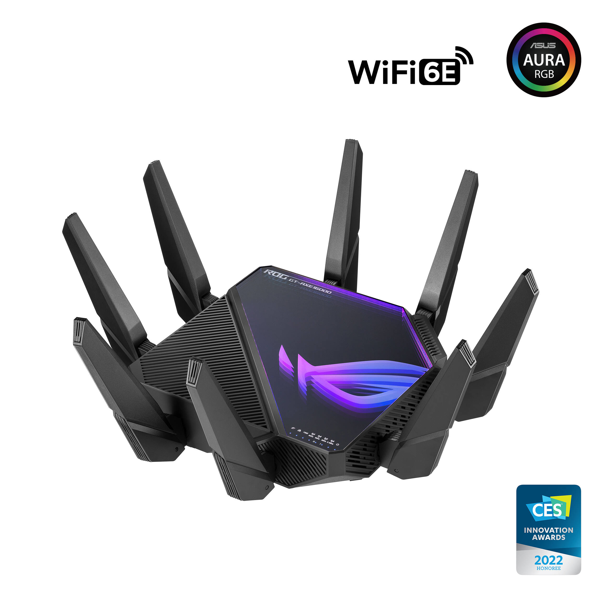 ASUS ROG Rapture GT-AXE16000 quad-band WiFi 6E gaming router with 10 Gigabit Ethernet — view 15