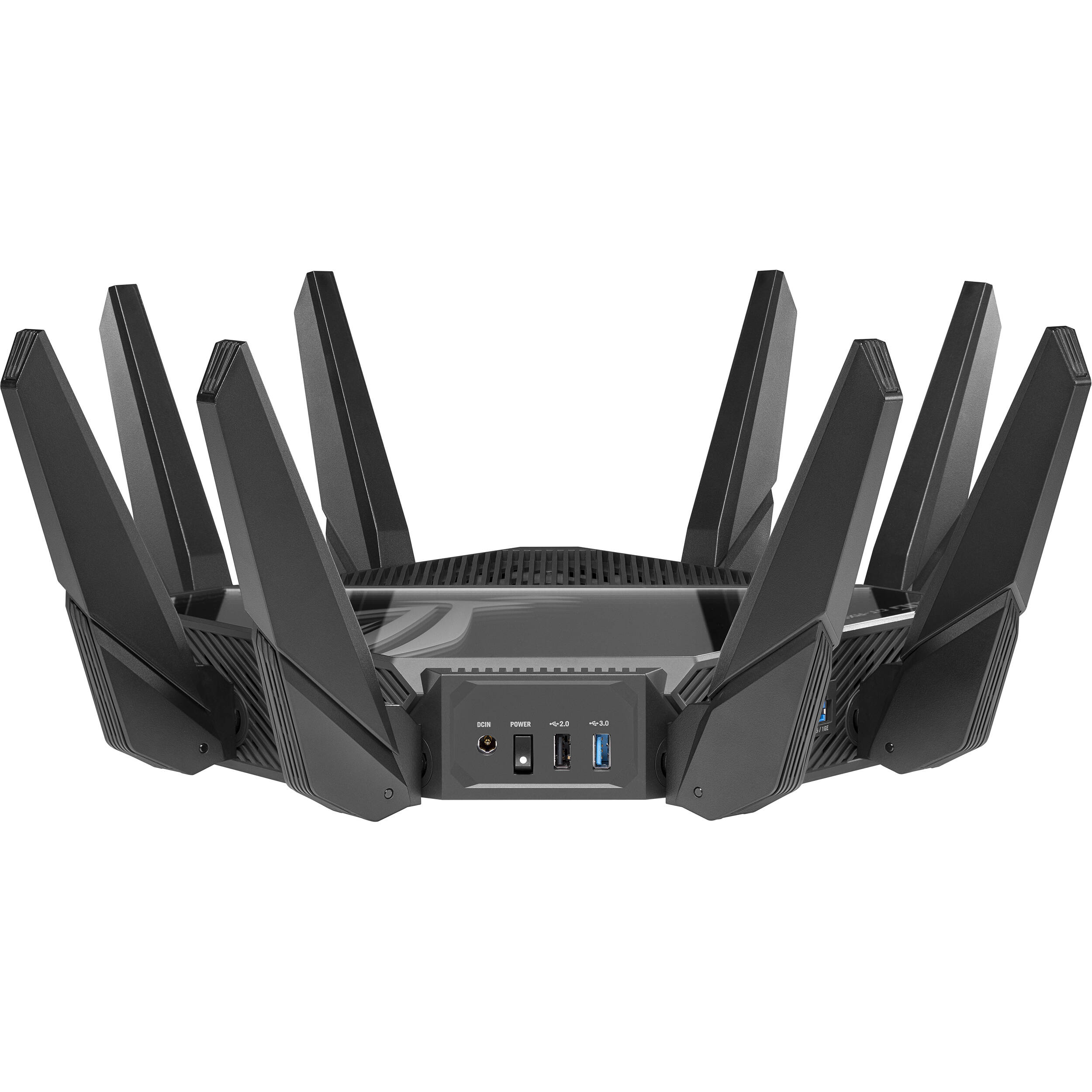 ASUS ROG Rapture GT-AXE16000 quad-band WiFi 6E gaming router with 10 Gigabit Ethernet — view 4