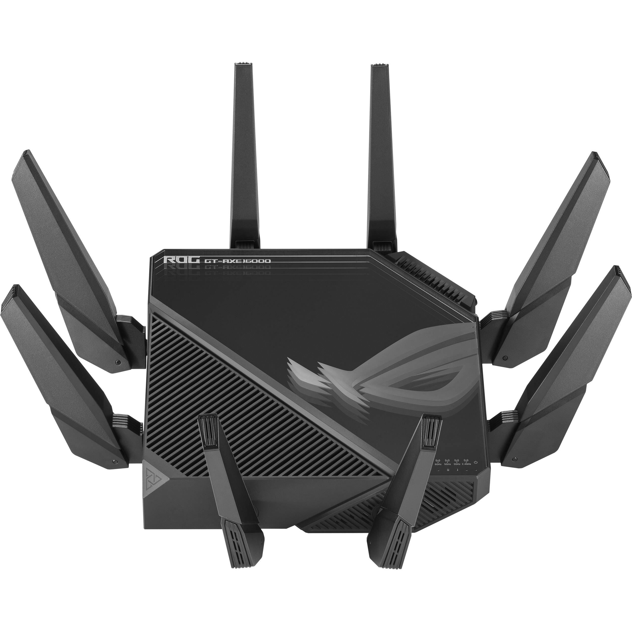 ASUS ROG Rapture GT-AXE16000 quad-band WiFi 6E gaming router with 10 Gigabit Ethernet — view 8