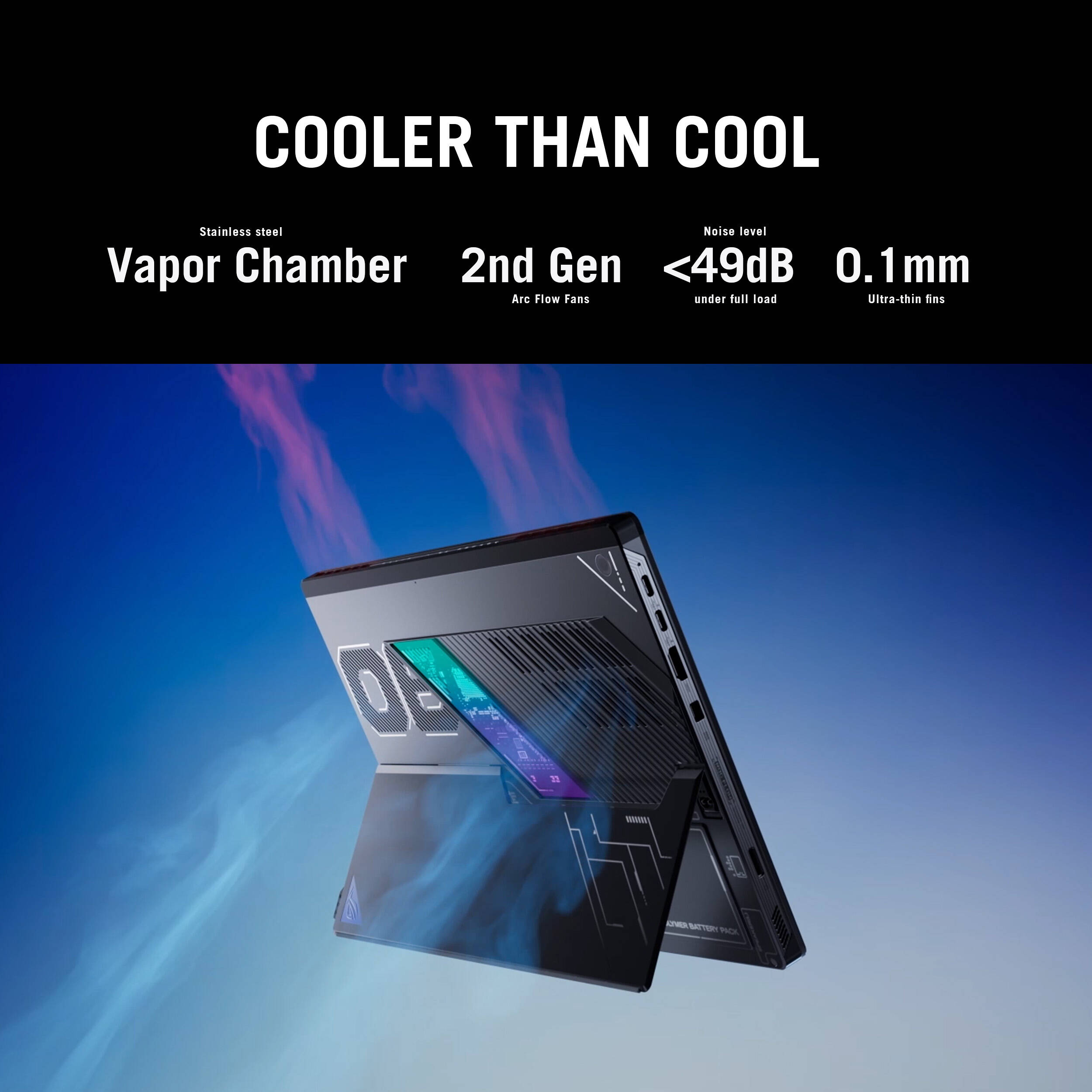 ASUS 13.4-inch ROG Flow laptop with Ryzen AI Max+ 395, 32 GB RAM, 1 TB SSD, and touch display — view 14