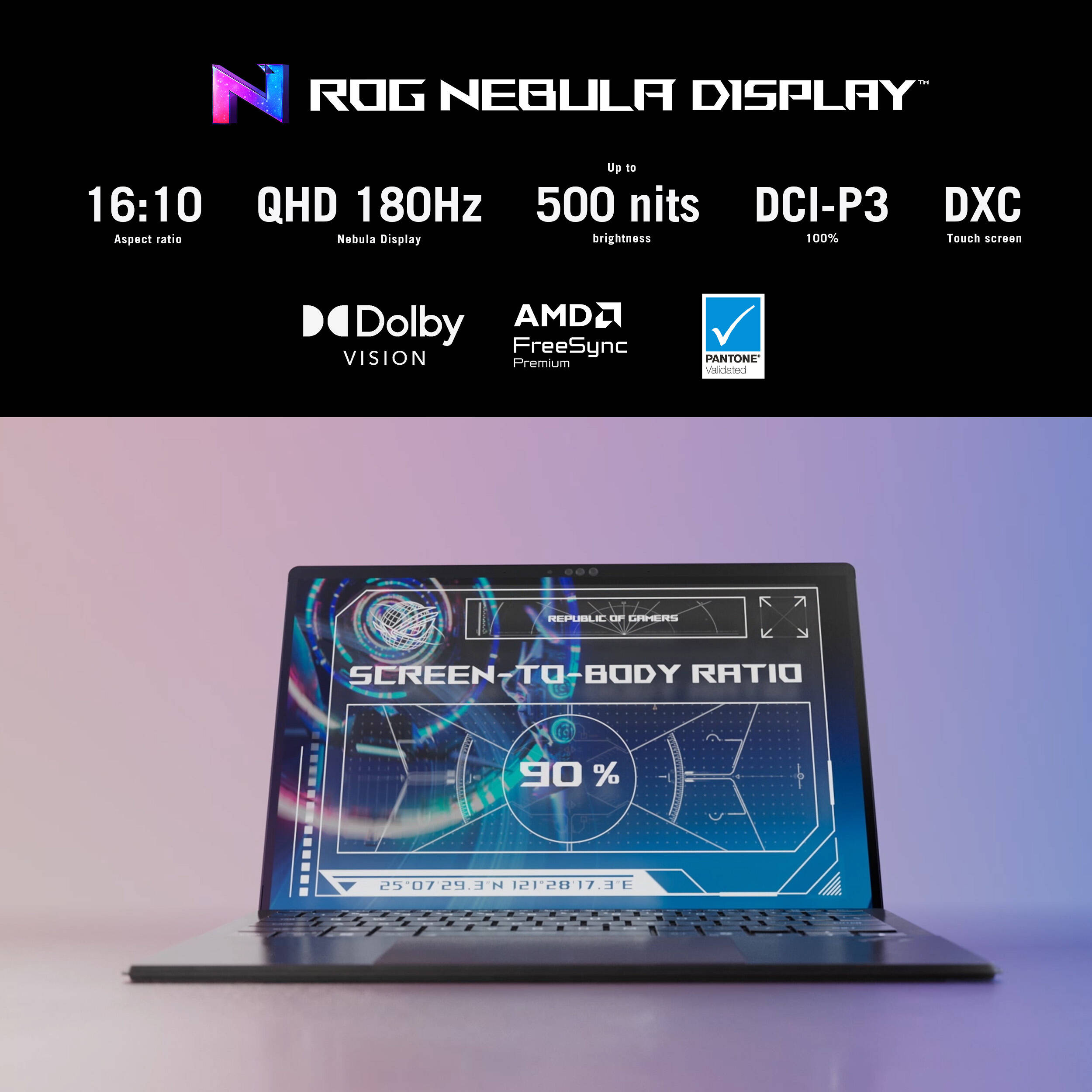 ASUS 13.4-inch ROG Flow laptop with Ryzen AI Max+ 395, 32 GB RAM, 1 TB SSD, and touch display — view 15
