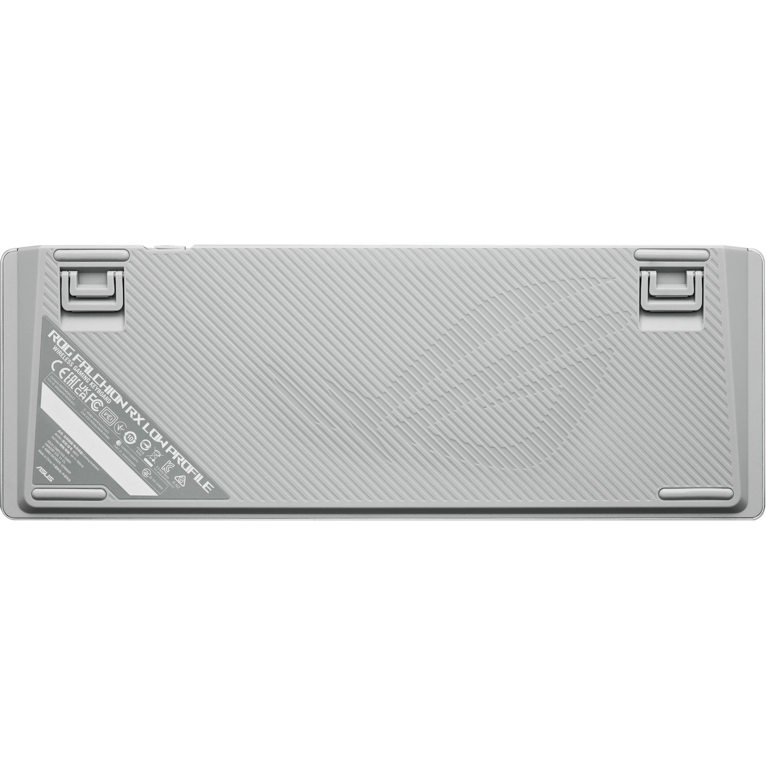 ASUS ROG Falchion RX Low Profile 65% wireless gaming keyboard with touch panel and protective cover — view 5