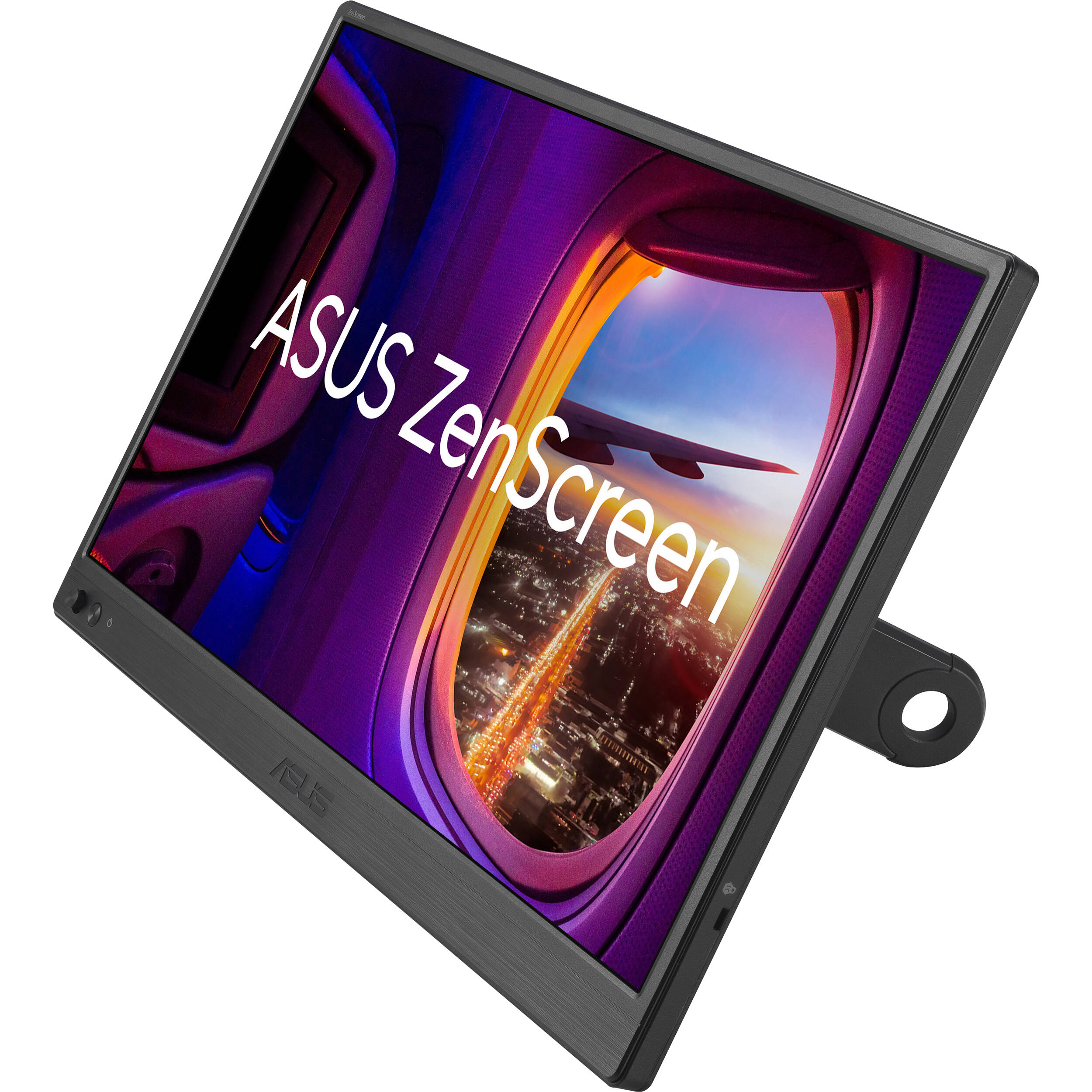 ASUS ZenScreen MB169CK 16-inch portable Full HD IPS monitor with dual USB-C and 360-degree kickstand — view 3