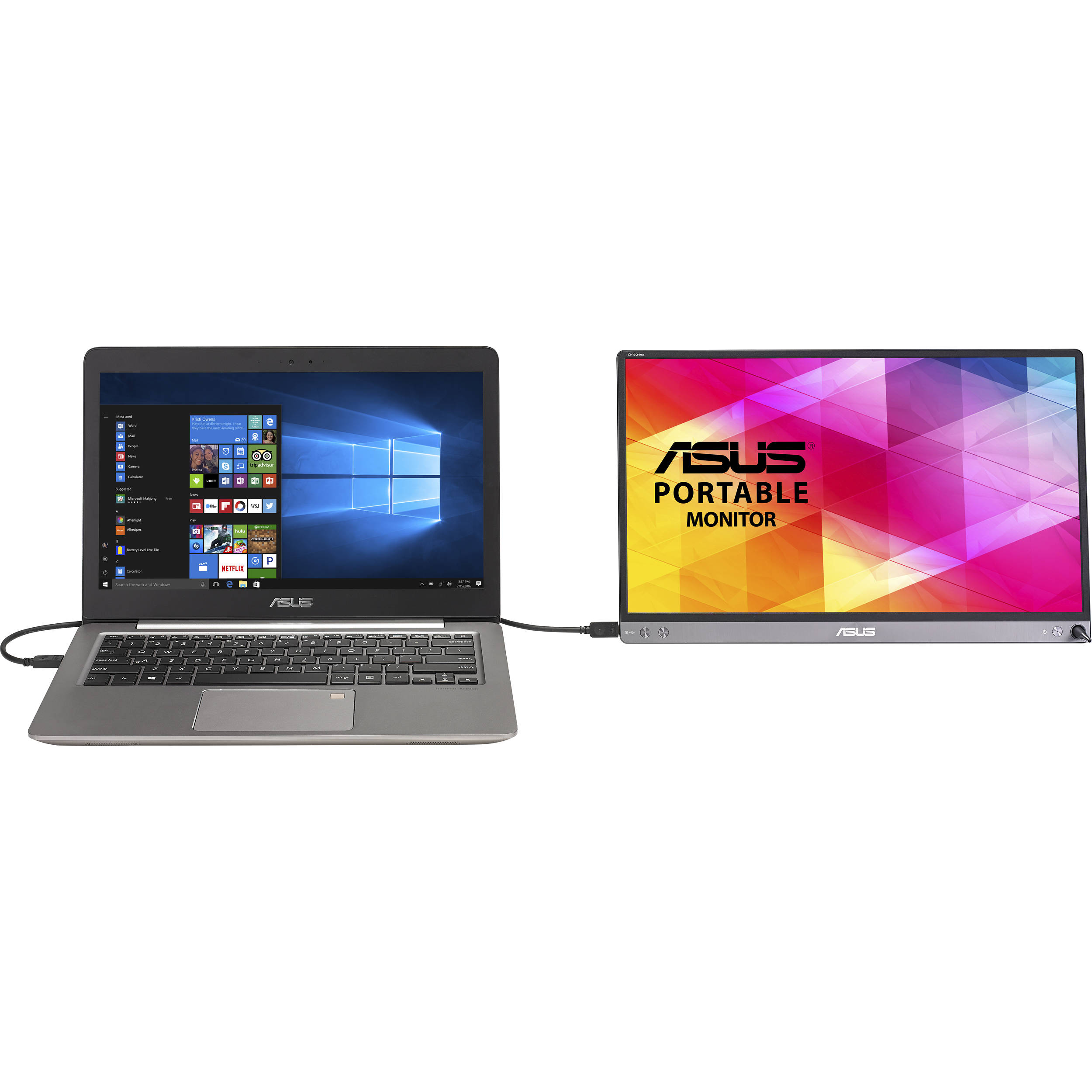 ASUS MB16AC 15.6-inch portable IPS monitor with USB-C connection — view 17