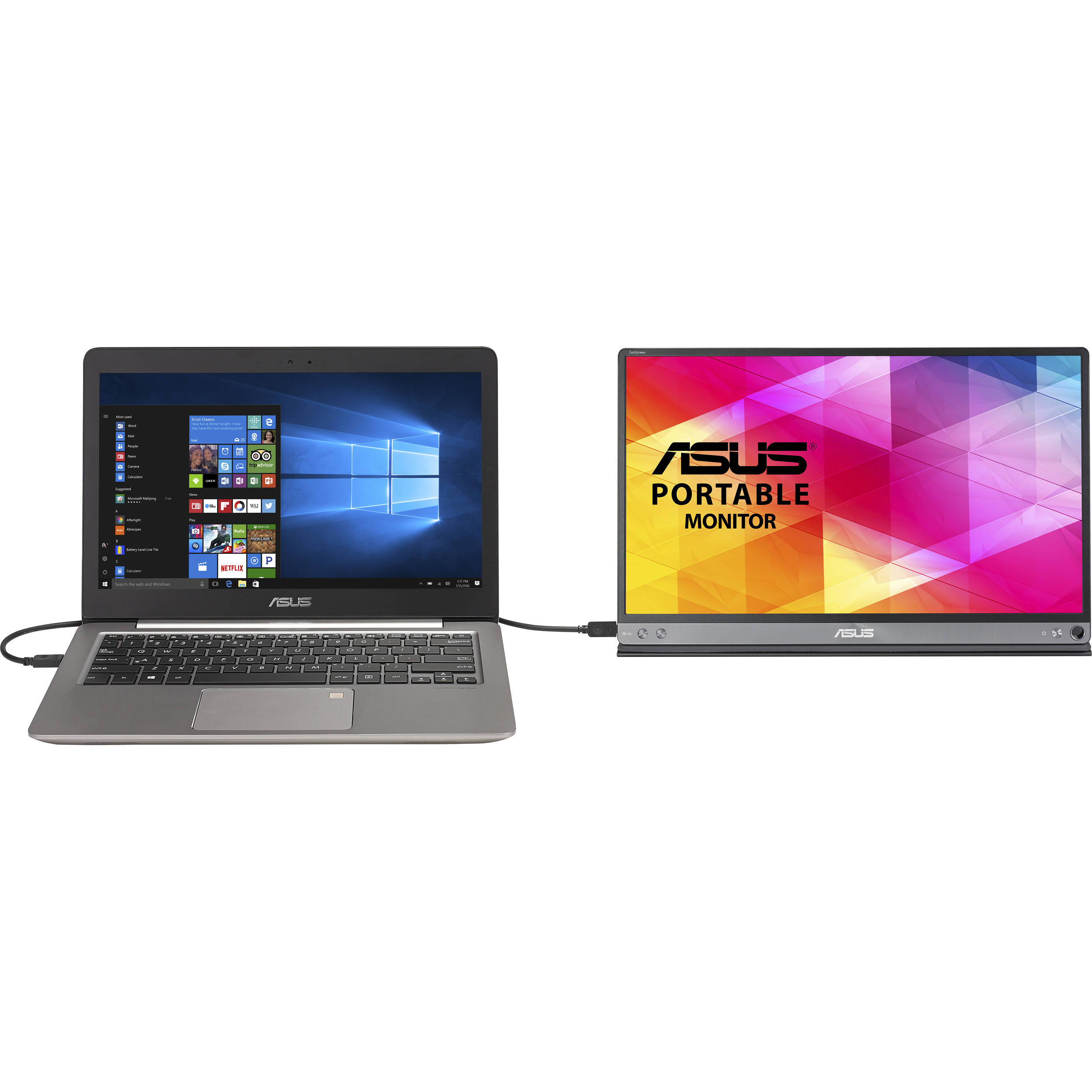 ASUS MB16AC 15.6-inch portable IPS monitor with USB-C connection — view 18