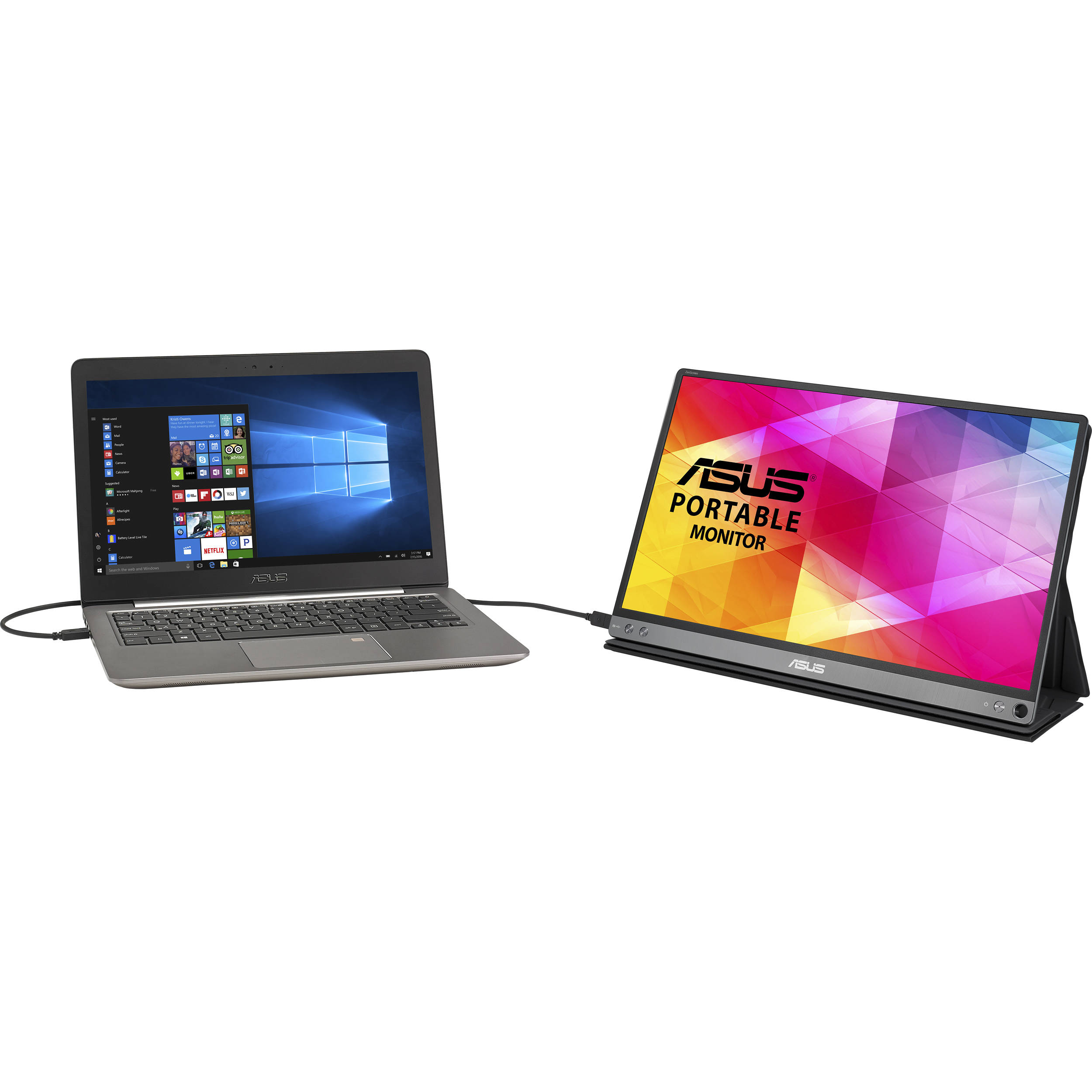 ASUS MB16AC 15.6-inch portable IPS monitor with USB-C connection — view 19