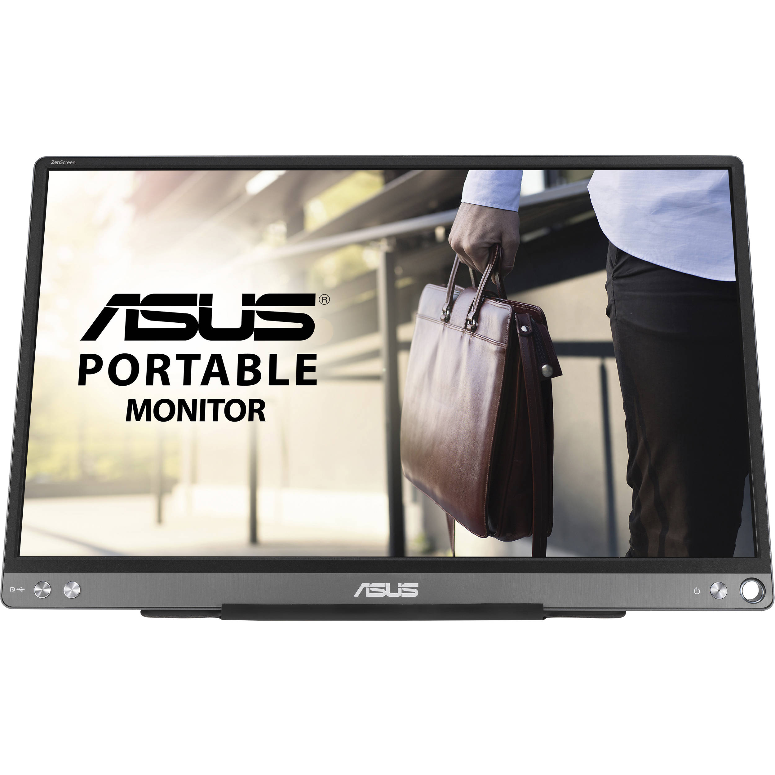 ASUS ZenScreen MB16ACE 15.6-inch portable USB-C monitor with slim profile — view 2
