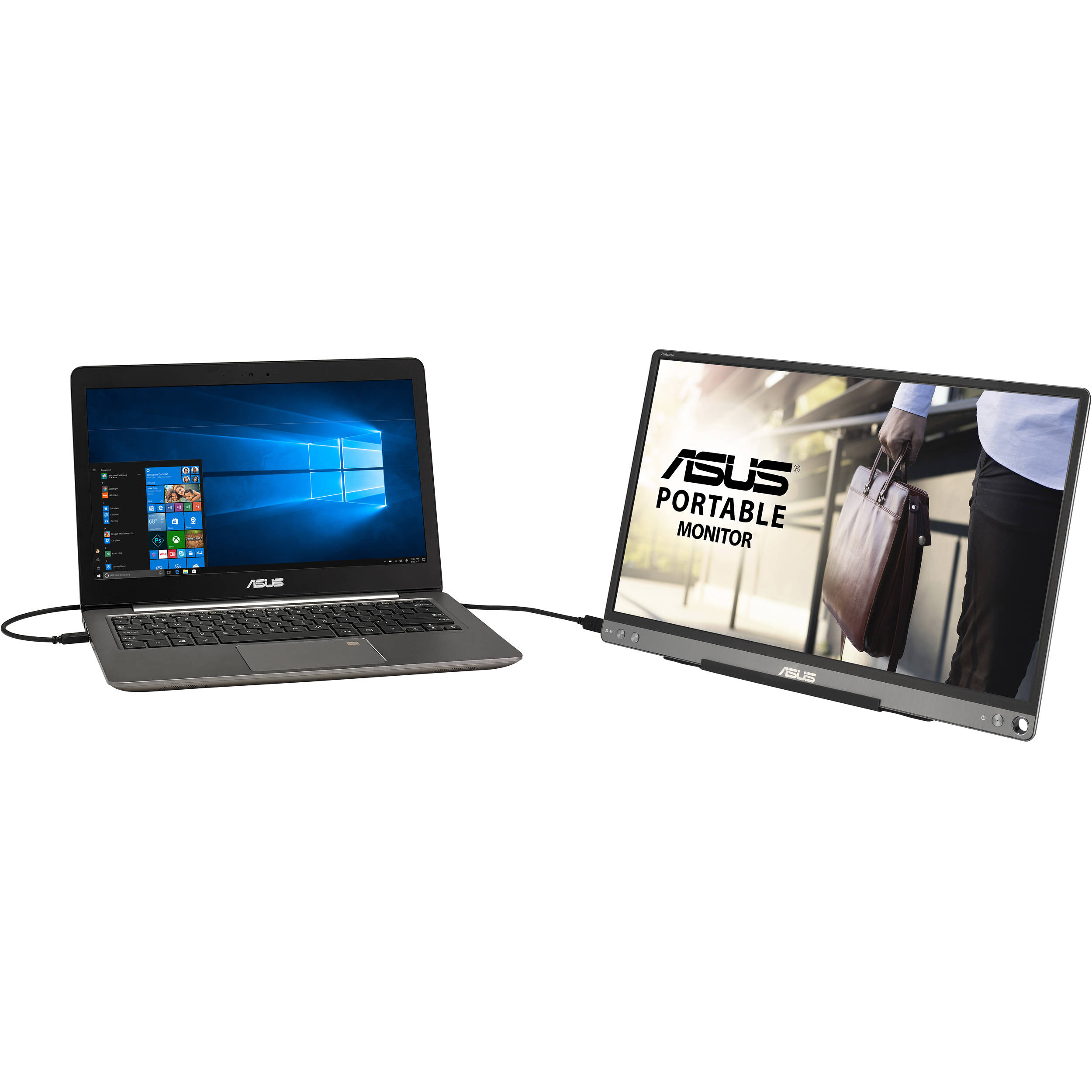 ASUS ZenScreen MB16ACE 15.6-inch portable USB-C monitor with slim profile — view 4