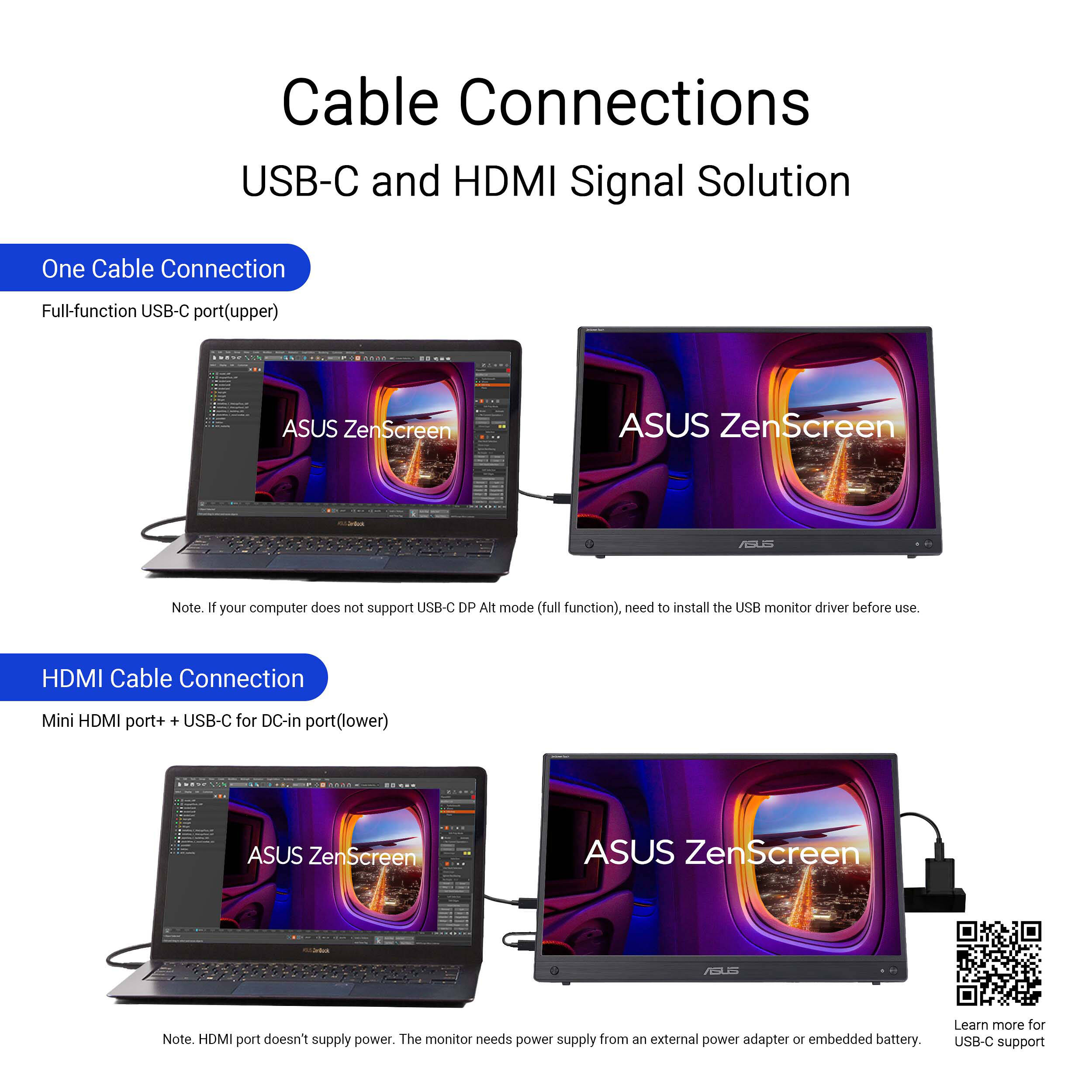 ASUS MB16AMTR 15.6-inch portable touch monitor with Full HD IPS display and USB-C — view 14