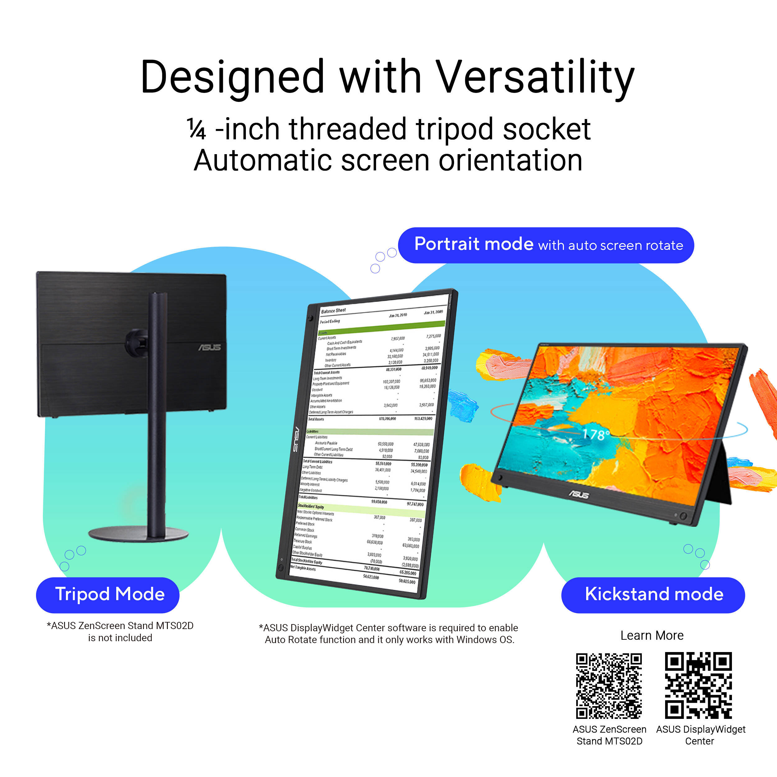 ASUS MB16AMTR 15.6-inch portable touch monitor with Full HD IPS display and USB-C — view 15