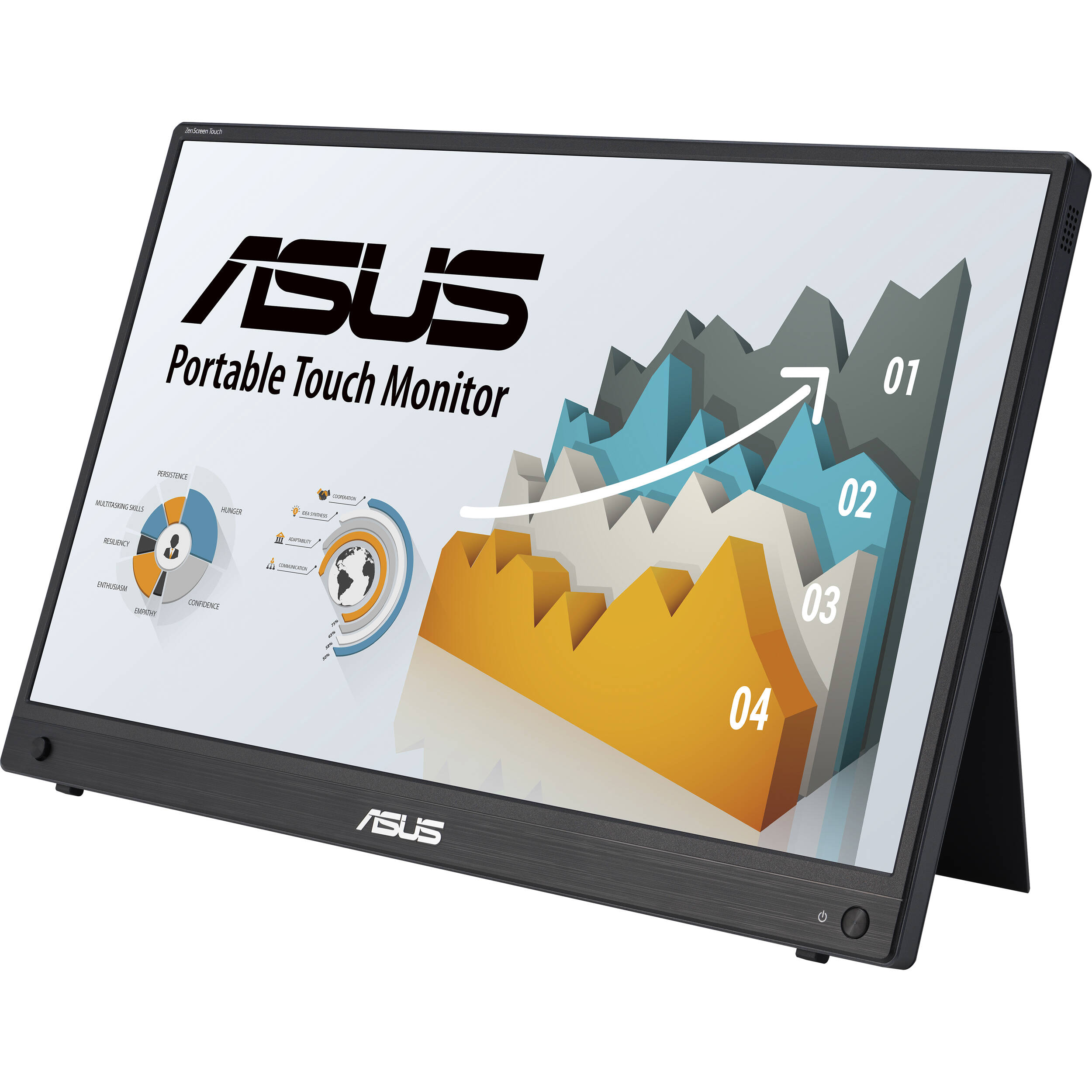 ASUS MB16AMTR 15.6-inch portable touch monitor with Full HD IPS display and USB-C — view 3