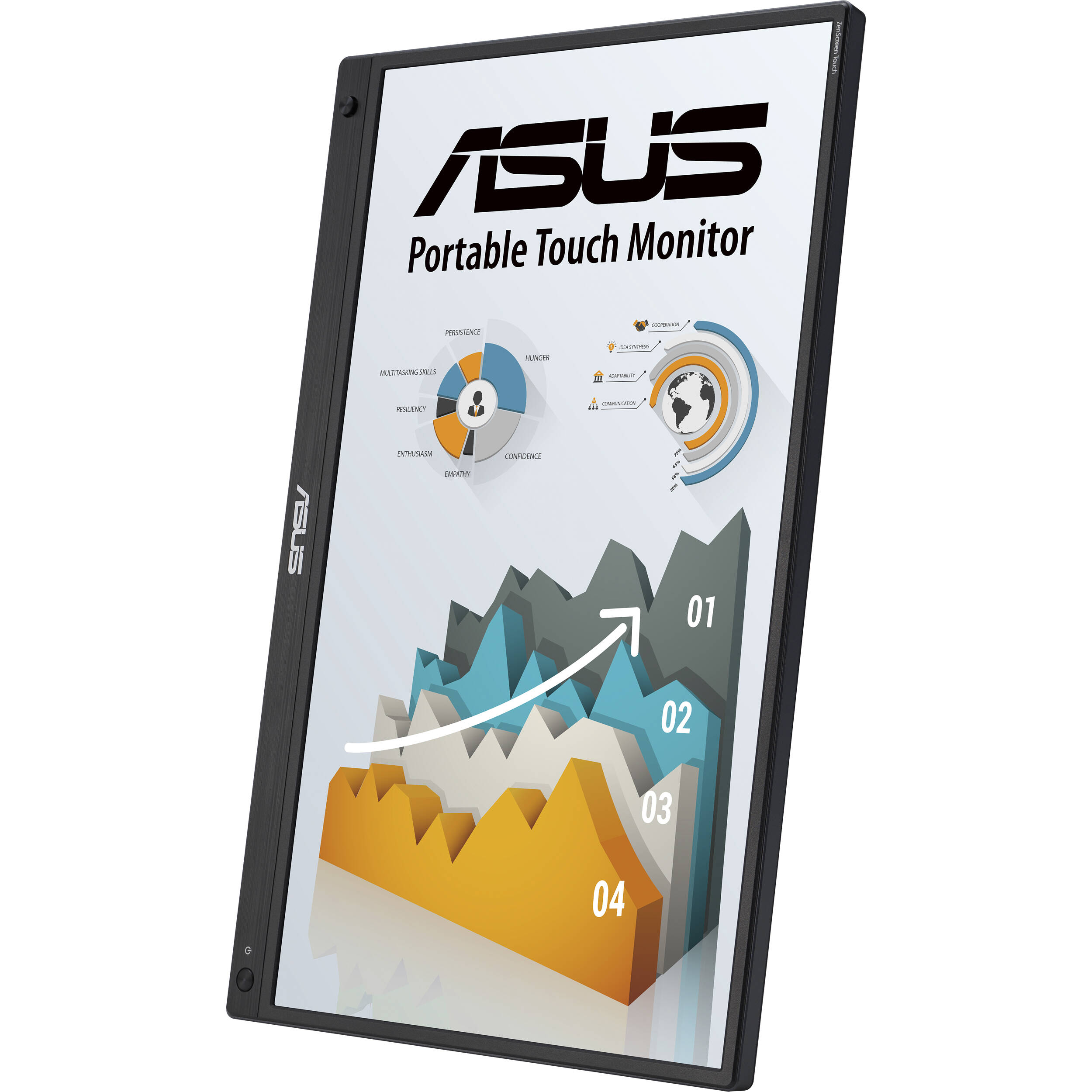 ASUS MB16AMTR 15.6-inch portable touch monitor with Full HD IPS display and USB-C — view 4