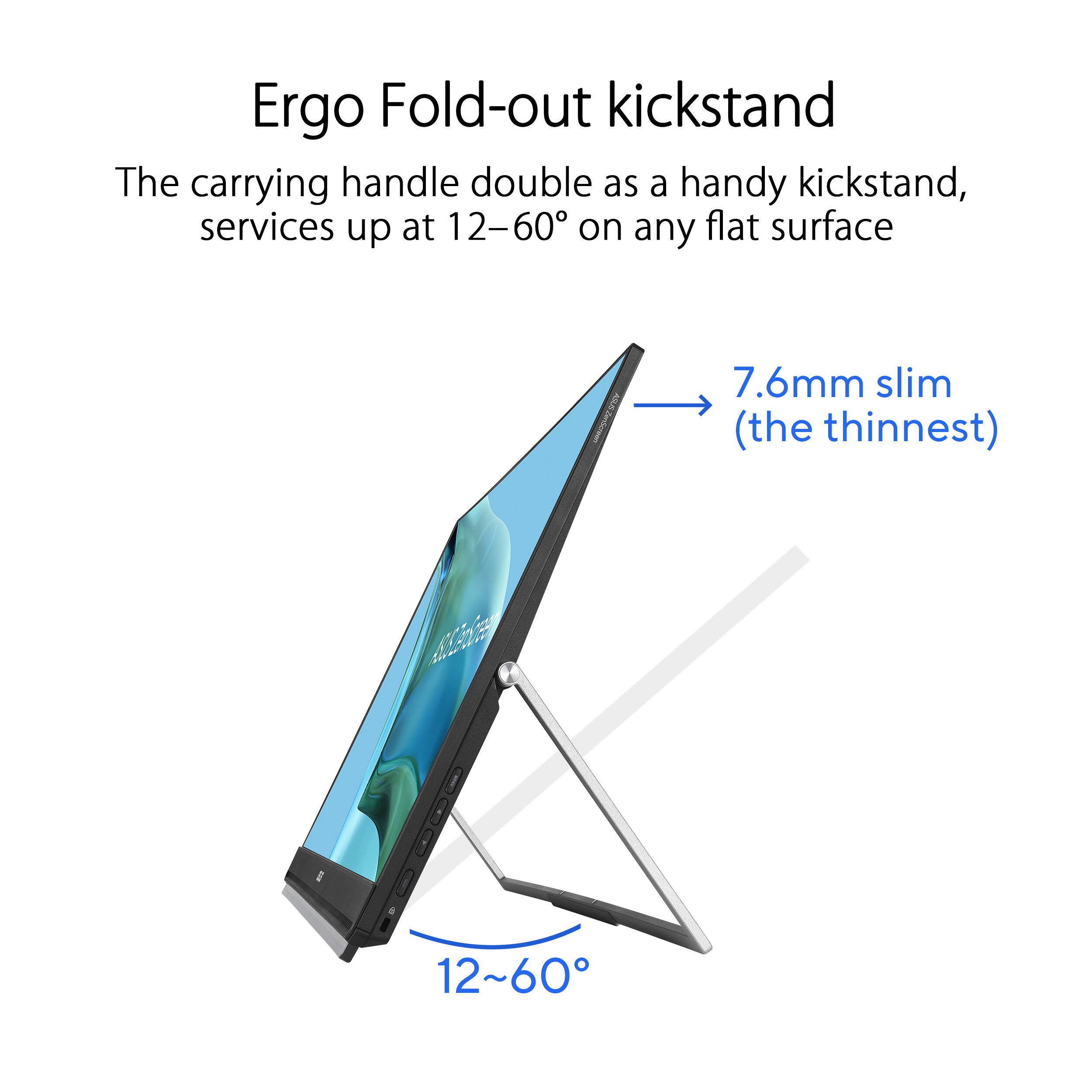 ASUS ZenScreen MB249C portable 23.8-inch Full HD monitor with USB-C and multi-stand design — view 14