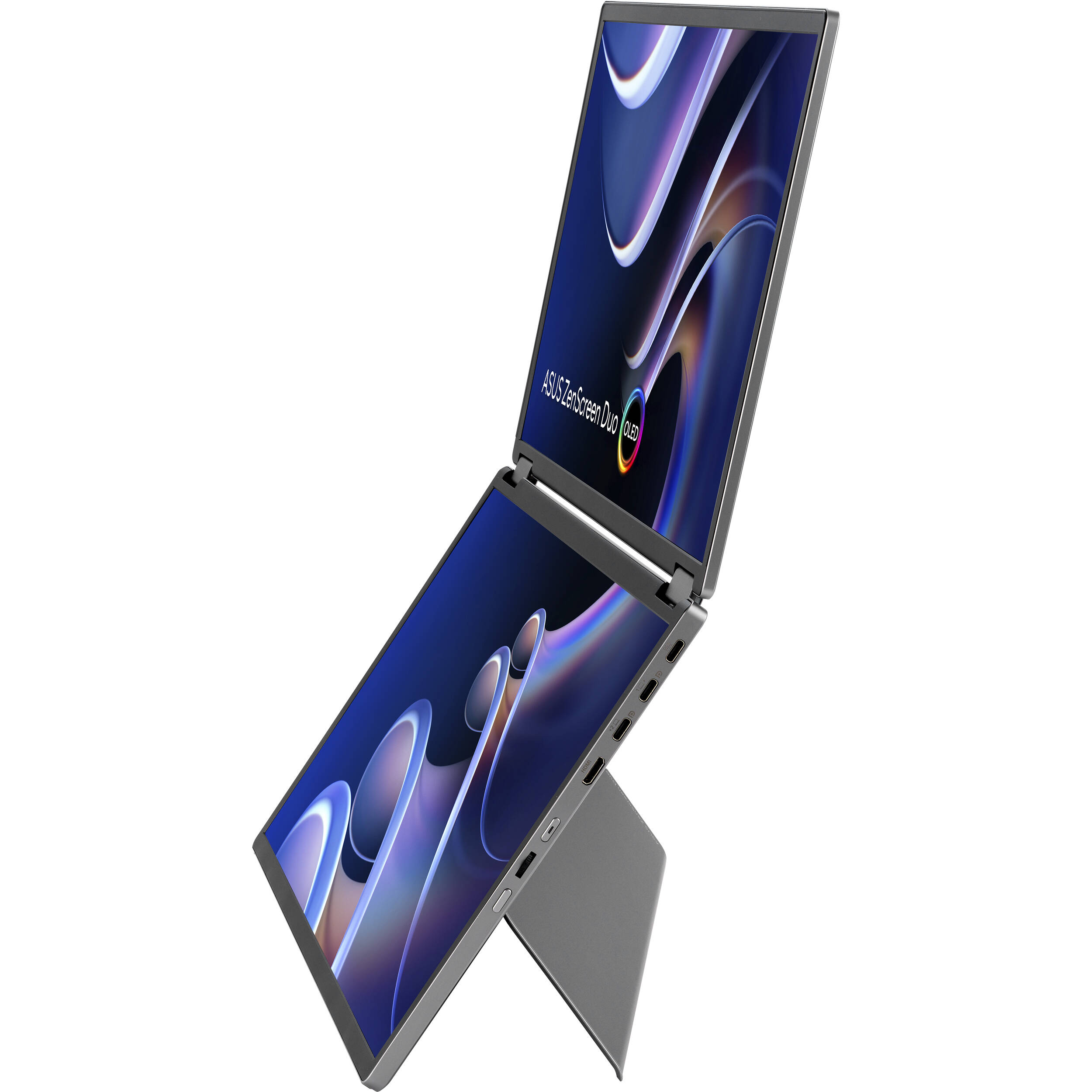 ASUS ZenScreen Duo OLED 360 MQ149CD foldable portable monitor with dual 14-inch OLED displays — view 4