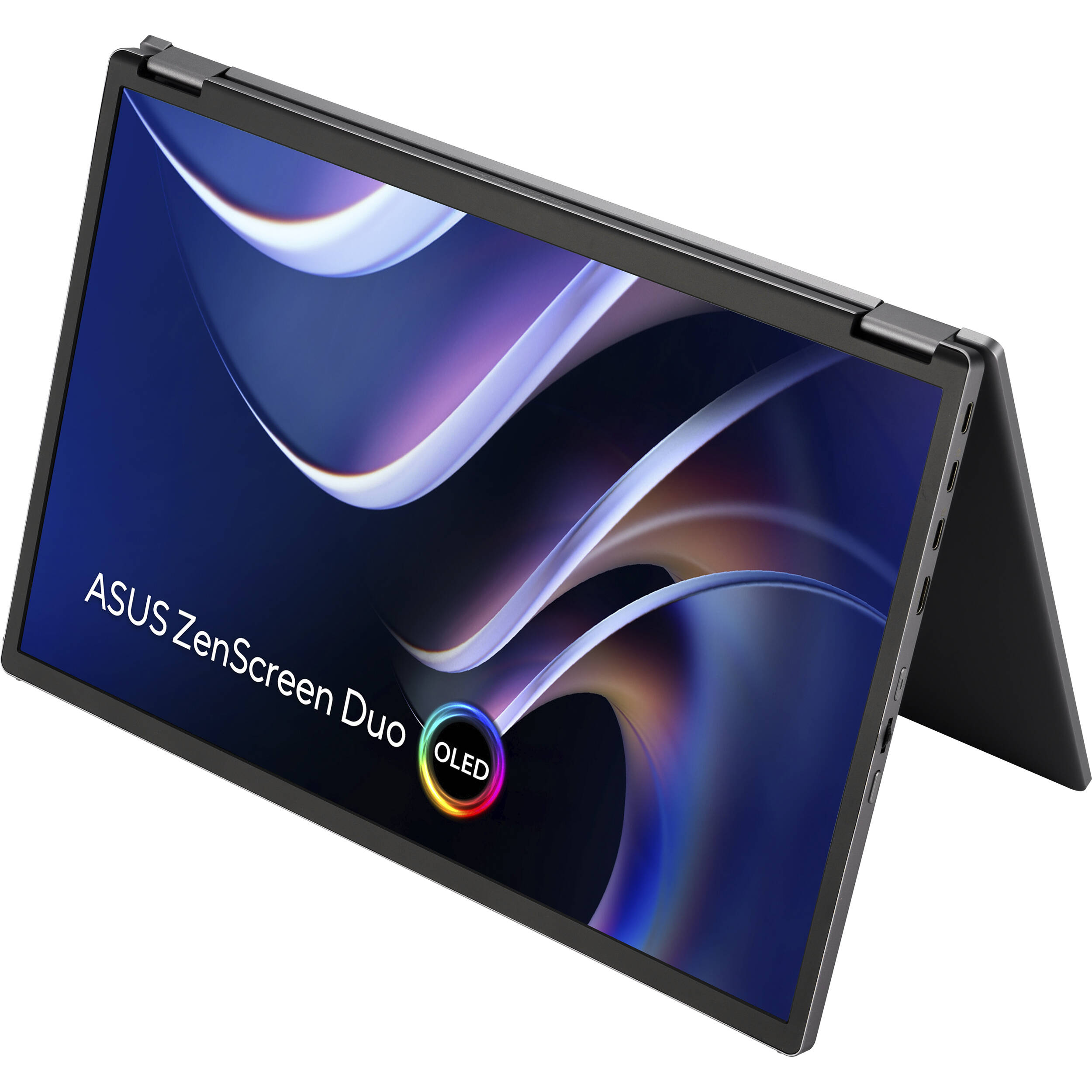 ASUS ZenScreen Duo OLED 360 MQ149CD foldable portable monitor with dual 14-inch OLED displays — view 5