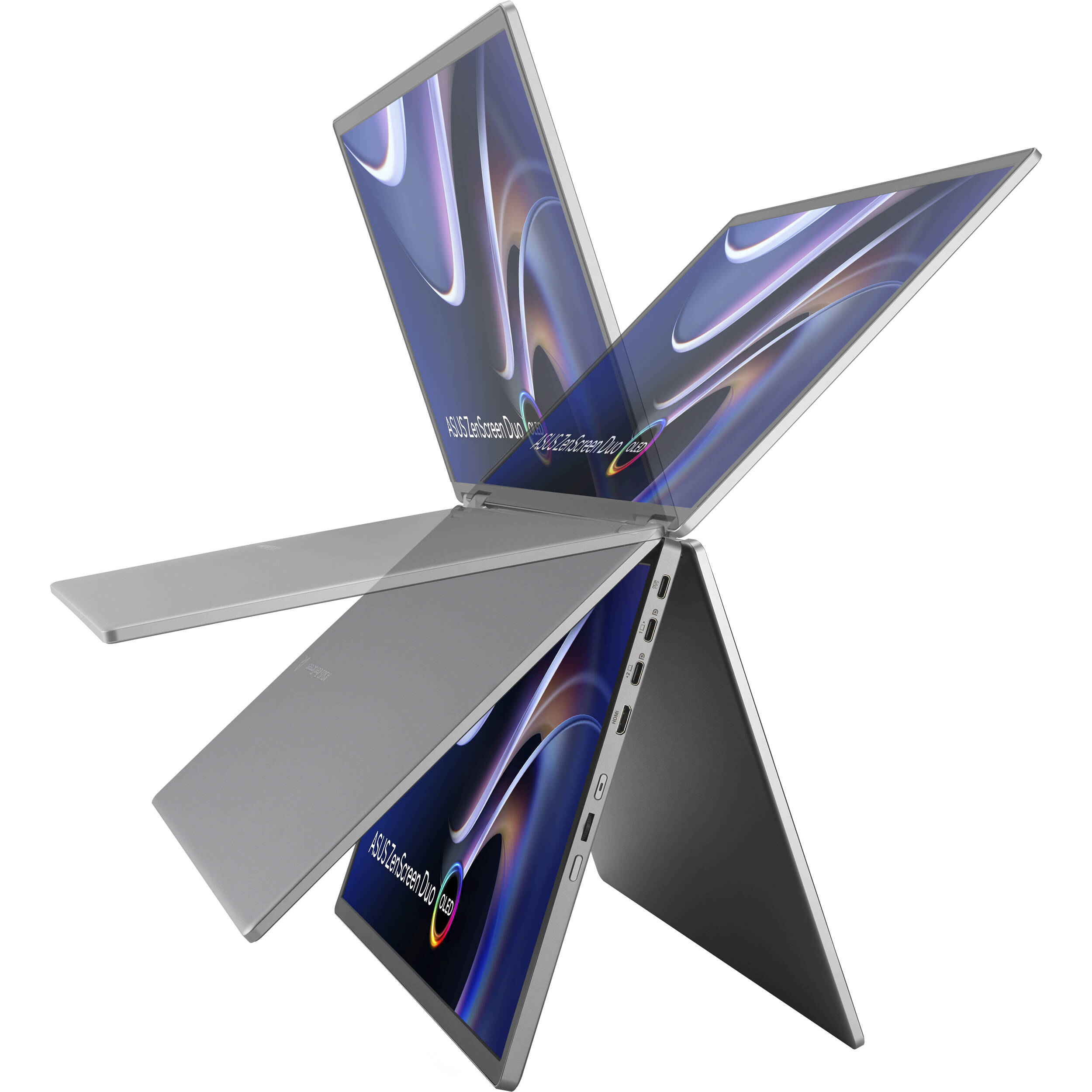 ASUS ZenScreen Duo OLED 360 MQ149CD foldable portable monitor with dual 14-inch OLED displays — view 9